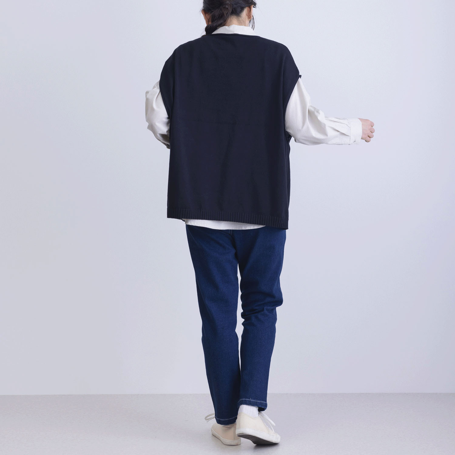 綿ニットベスト - 画像4