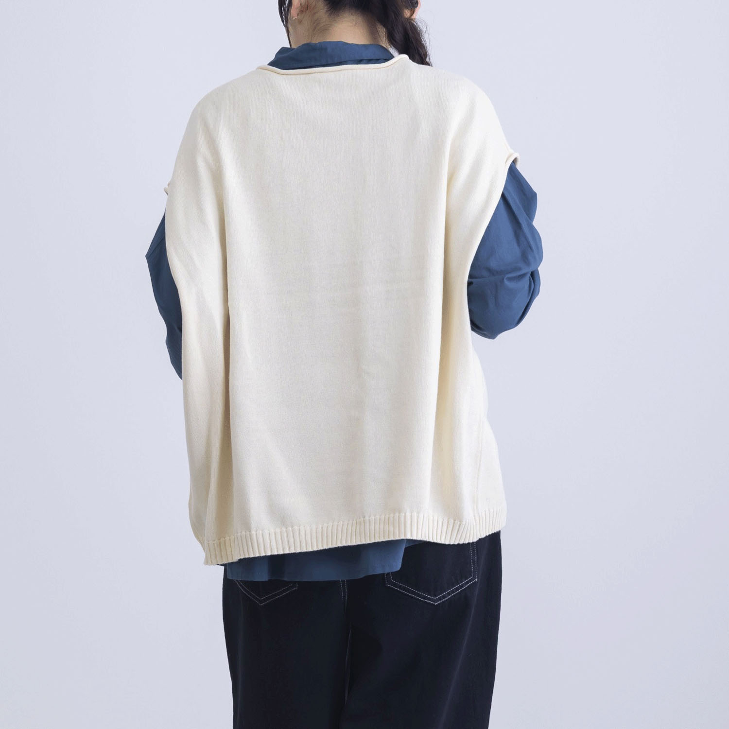 綿ニットベスト - 画像9