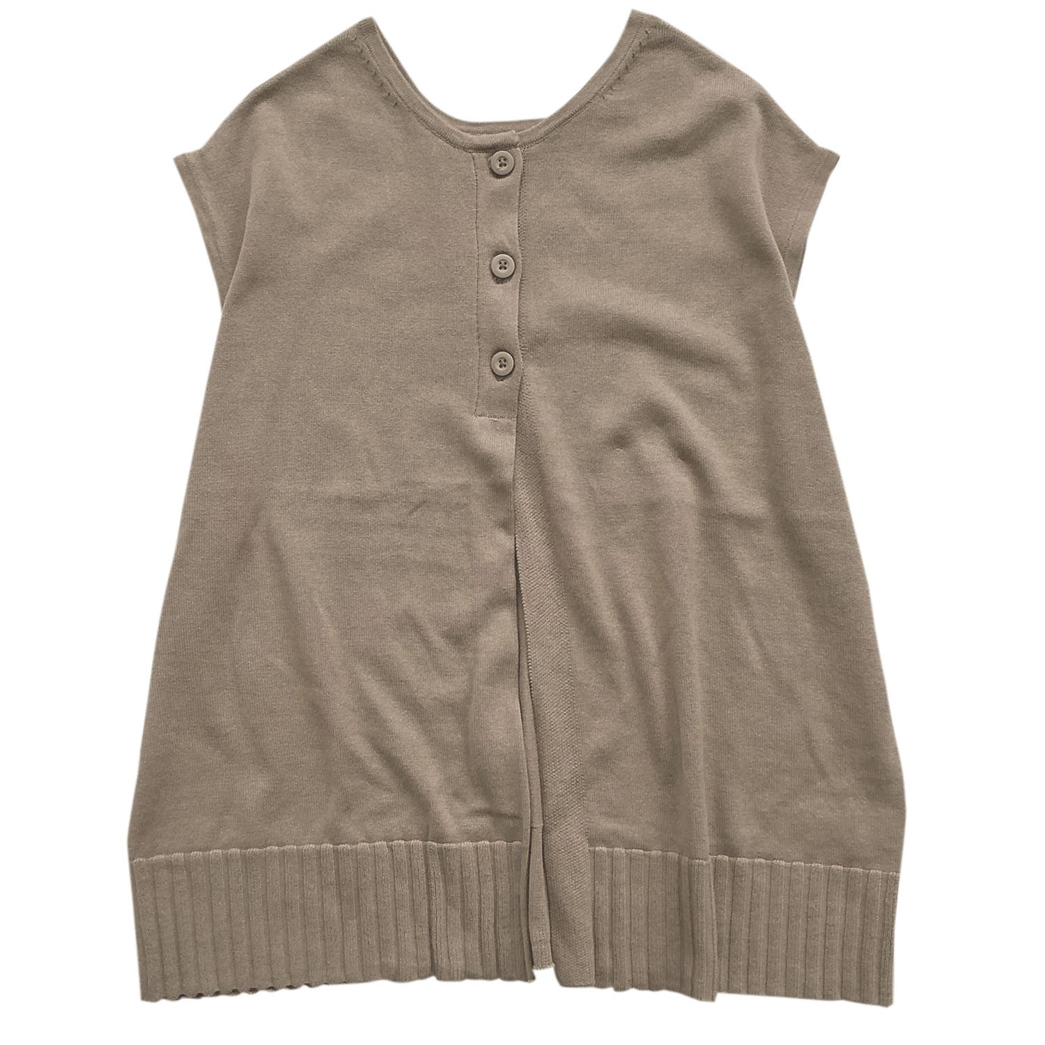 綿ニット前後2WAYベスト - 画像18