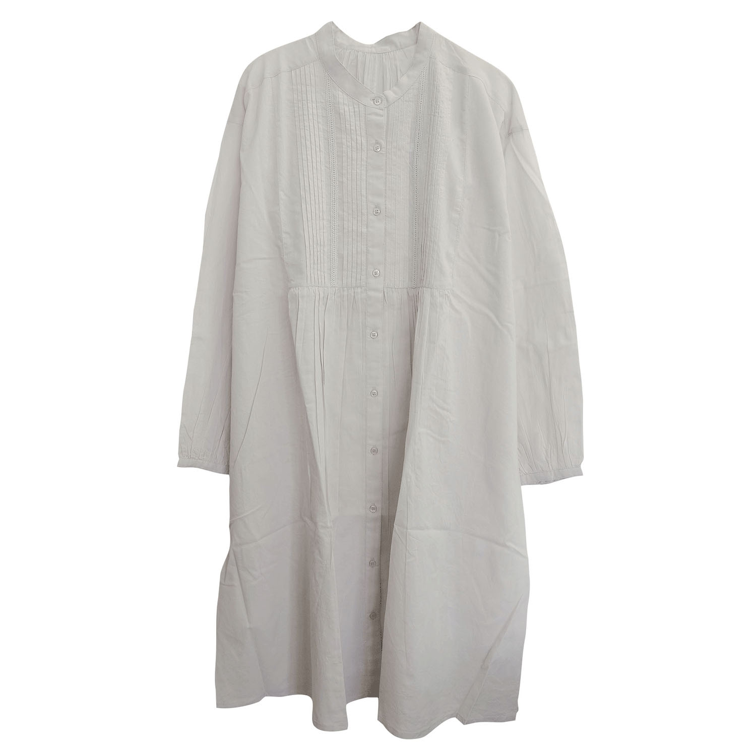 ピンタック＆レース使い前開きワンピース - 画像6