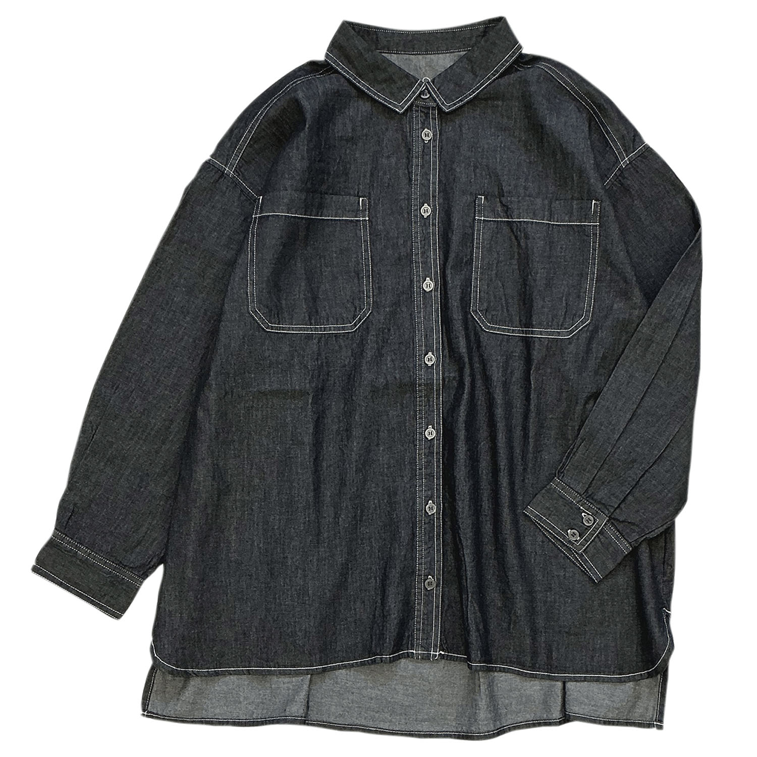 デニムシャツブラウス - 画像5