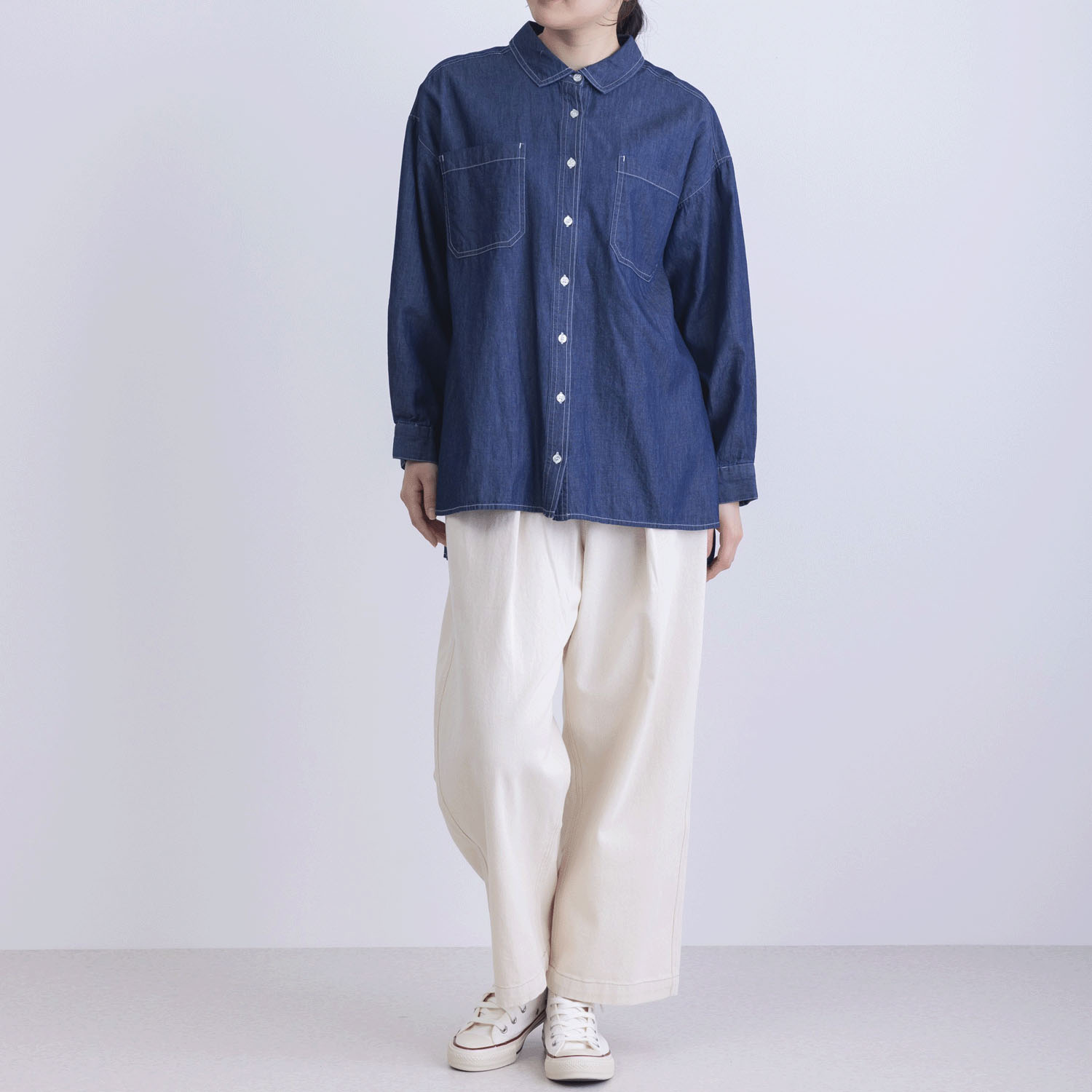 デニムシャツブラウス - 画像6