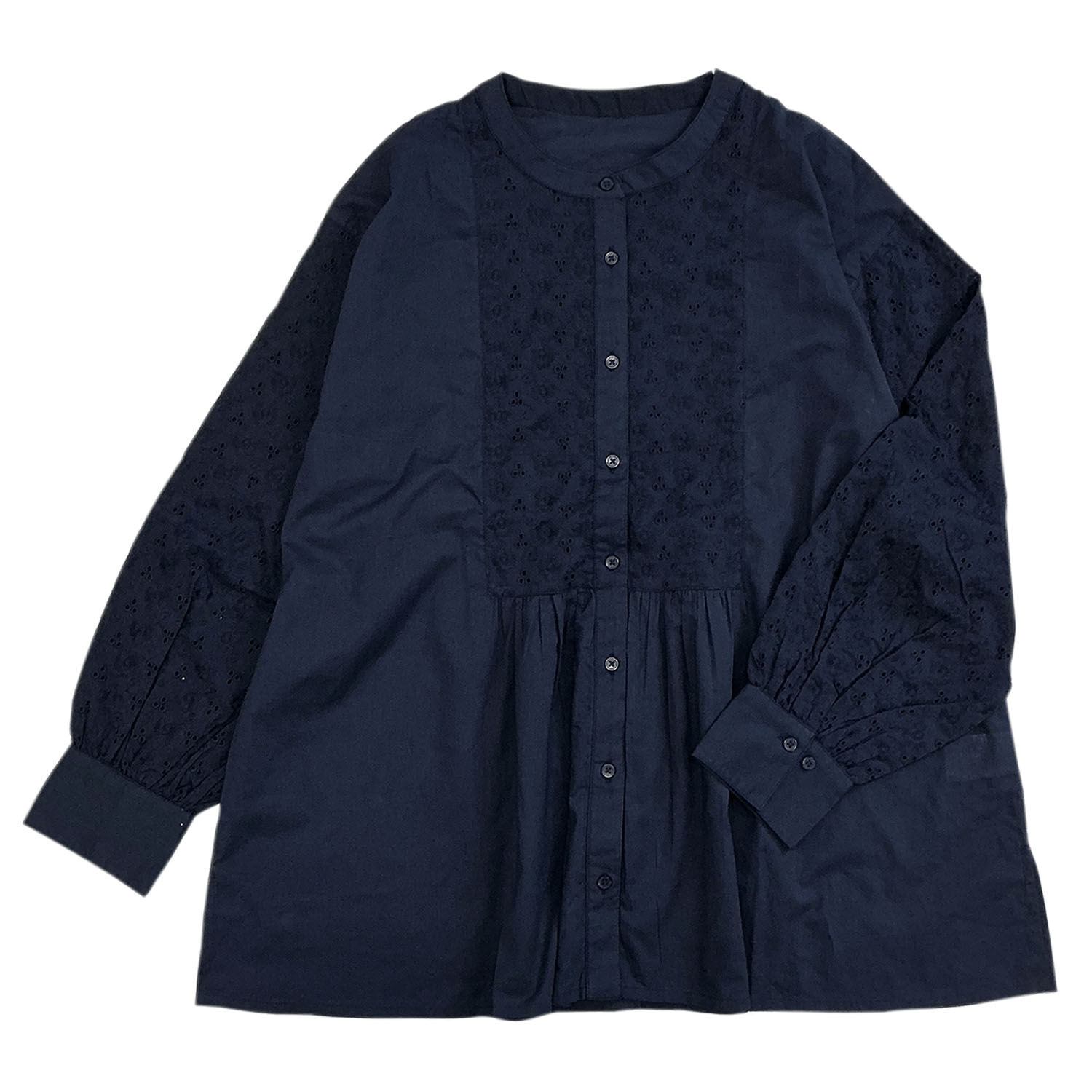 シフリー刺繍前開きブラウス - 画像20