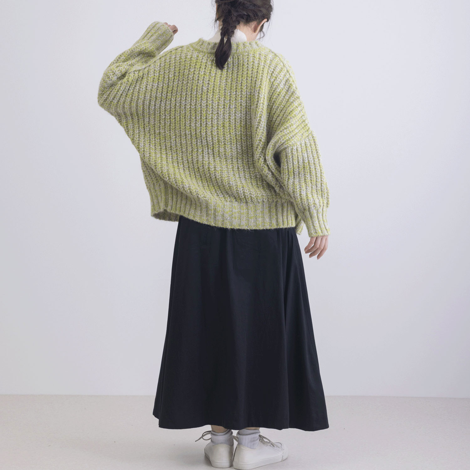 カラフルメランジニットカーディガン - 画像9