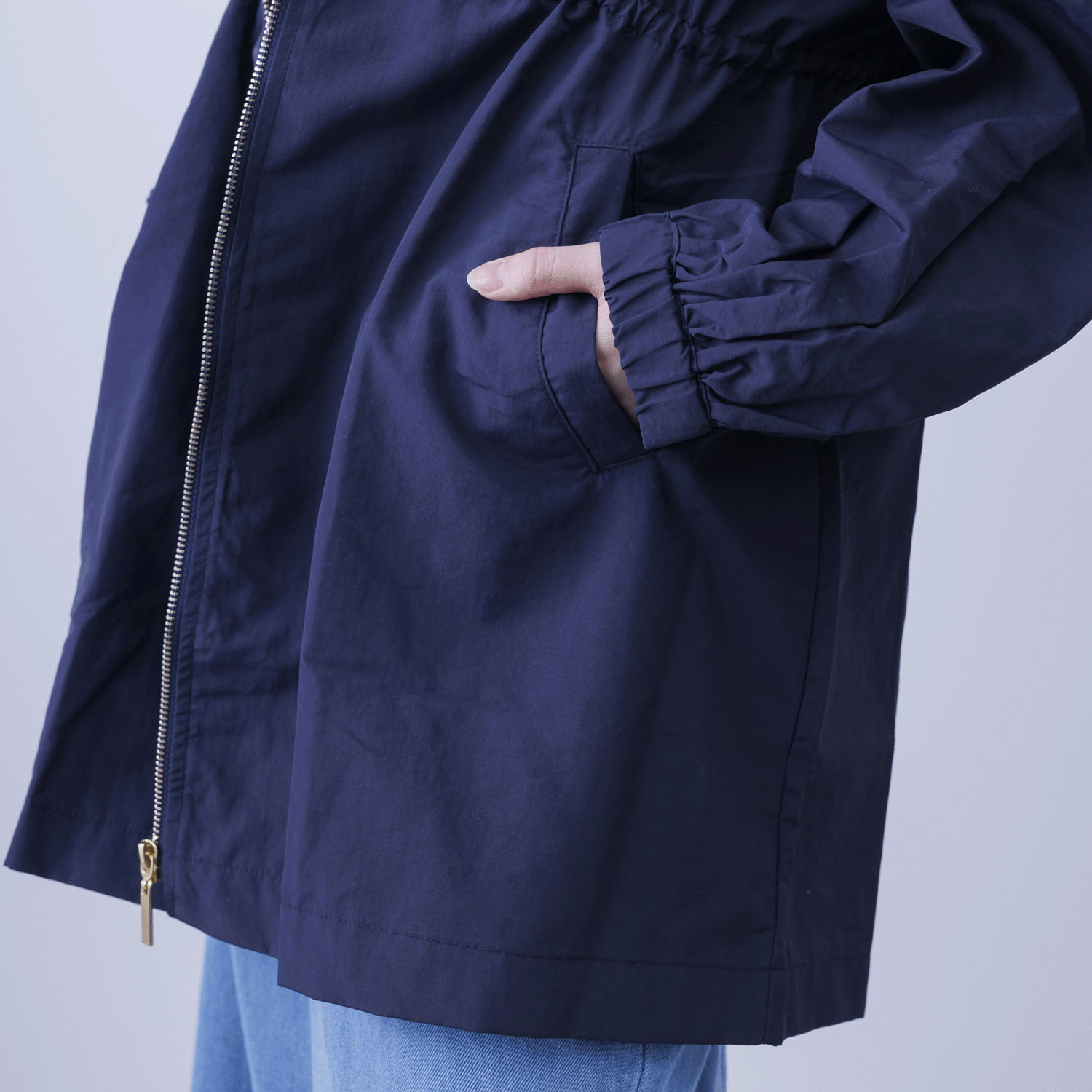 撥水＆花粉リリース加工ミドル丈アウター - 画像20