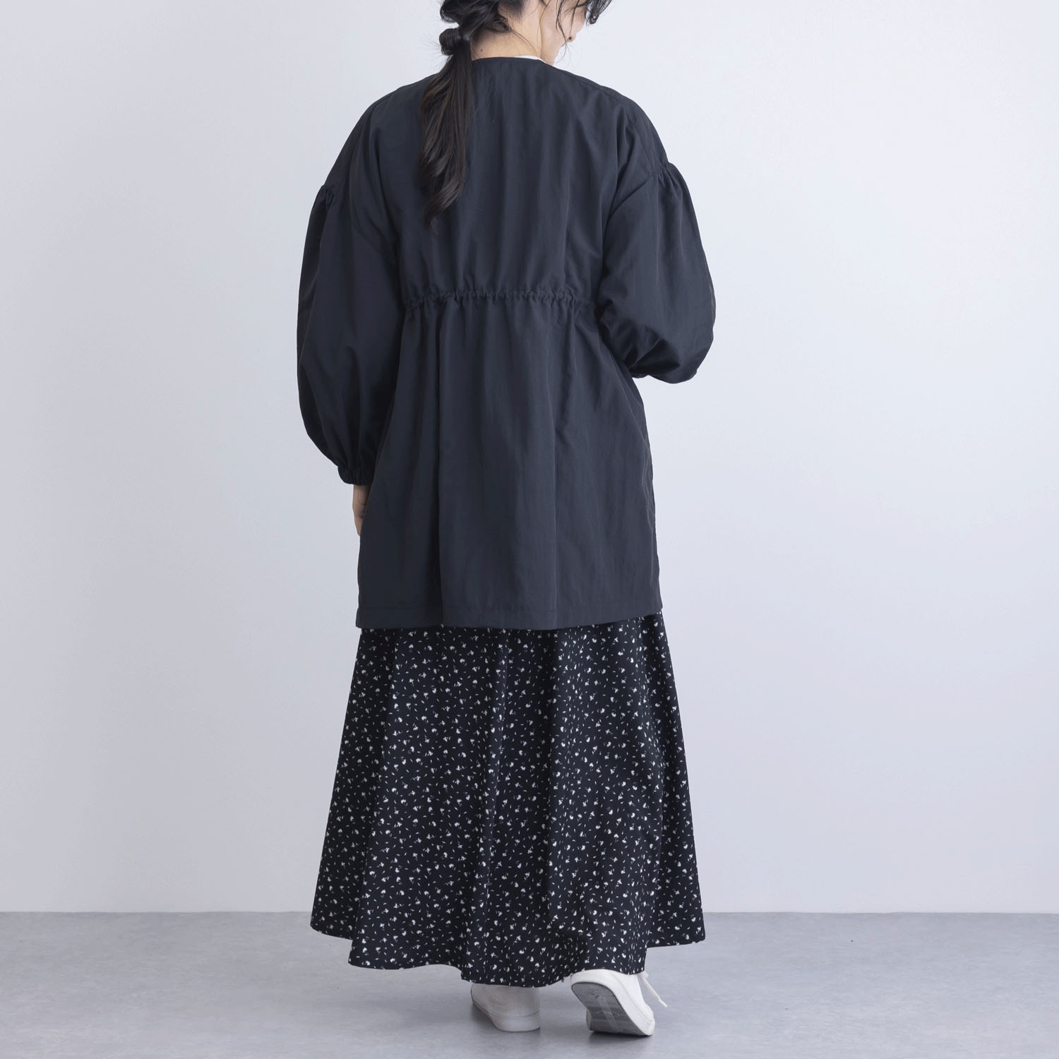 撥水＆花粉リリース加工ミドル丈アウター - 画像4