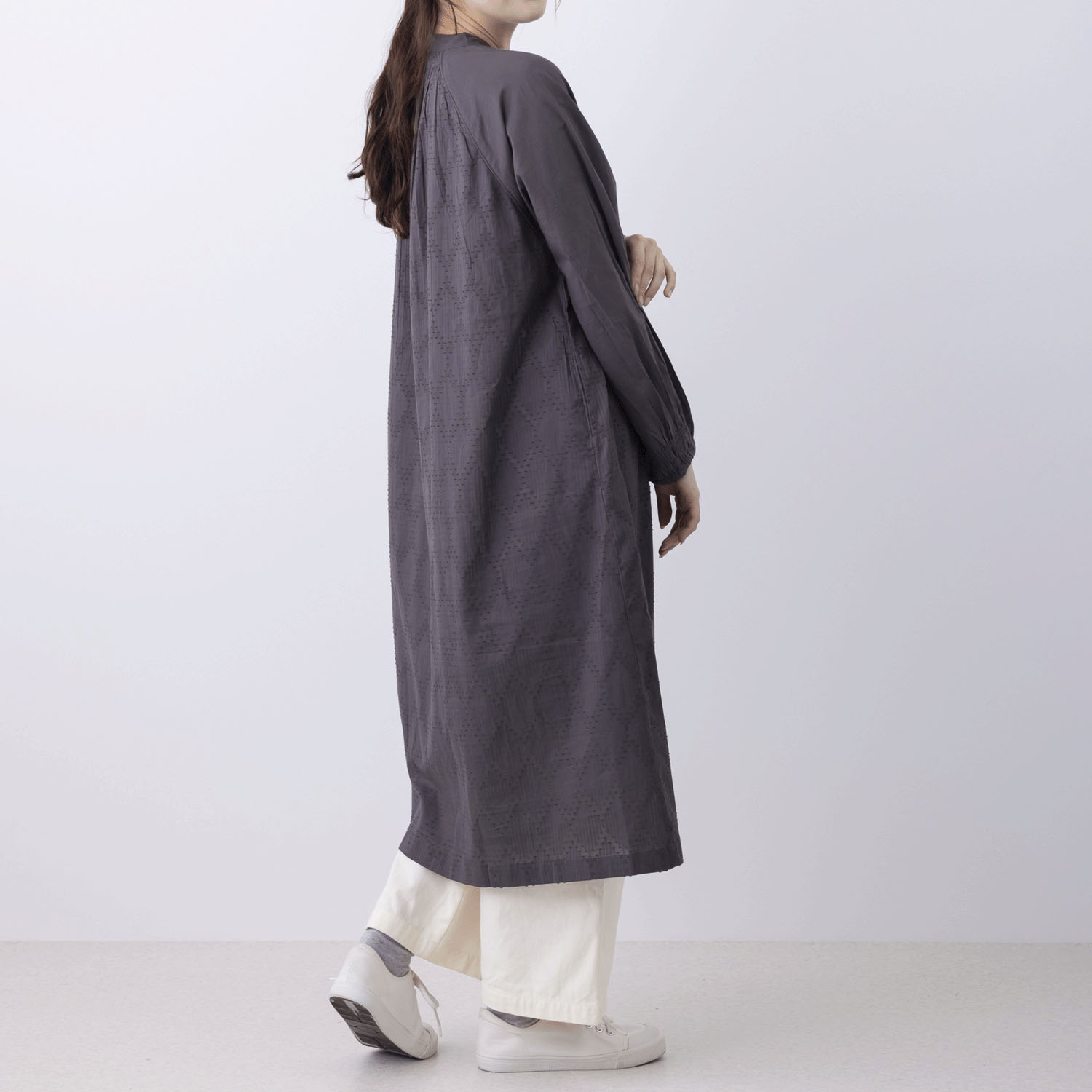 無地＆JQD前開きワンピース - 画像4