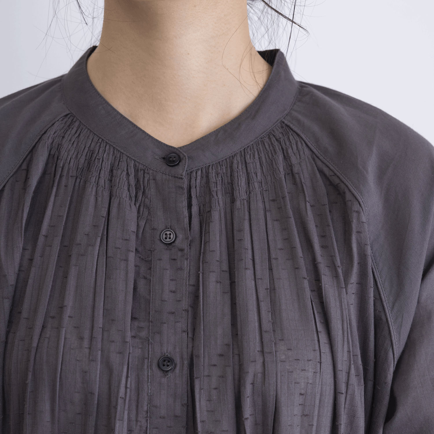 無地＆JQD前開きワンピース - 画像5