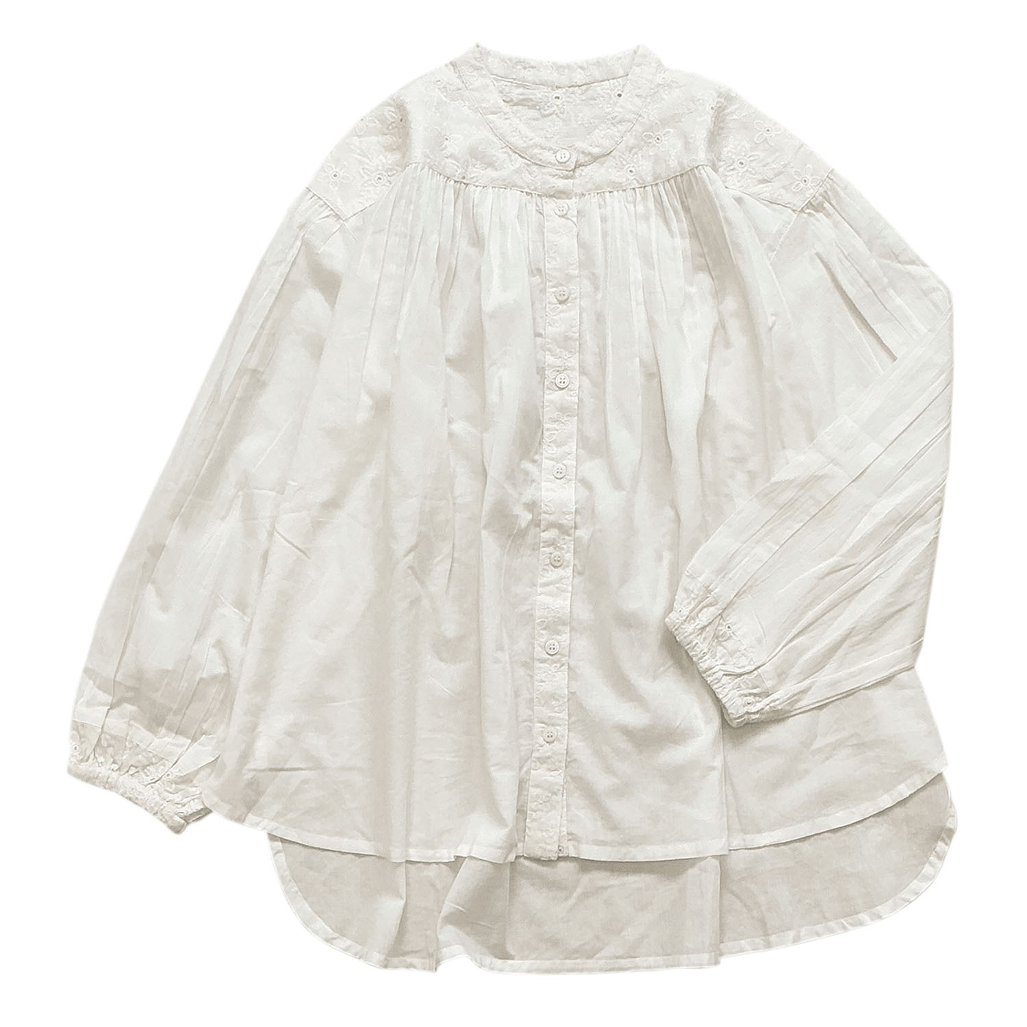 無地＆シフリー刺繍ブラウス - 画像14