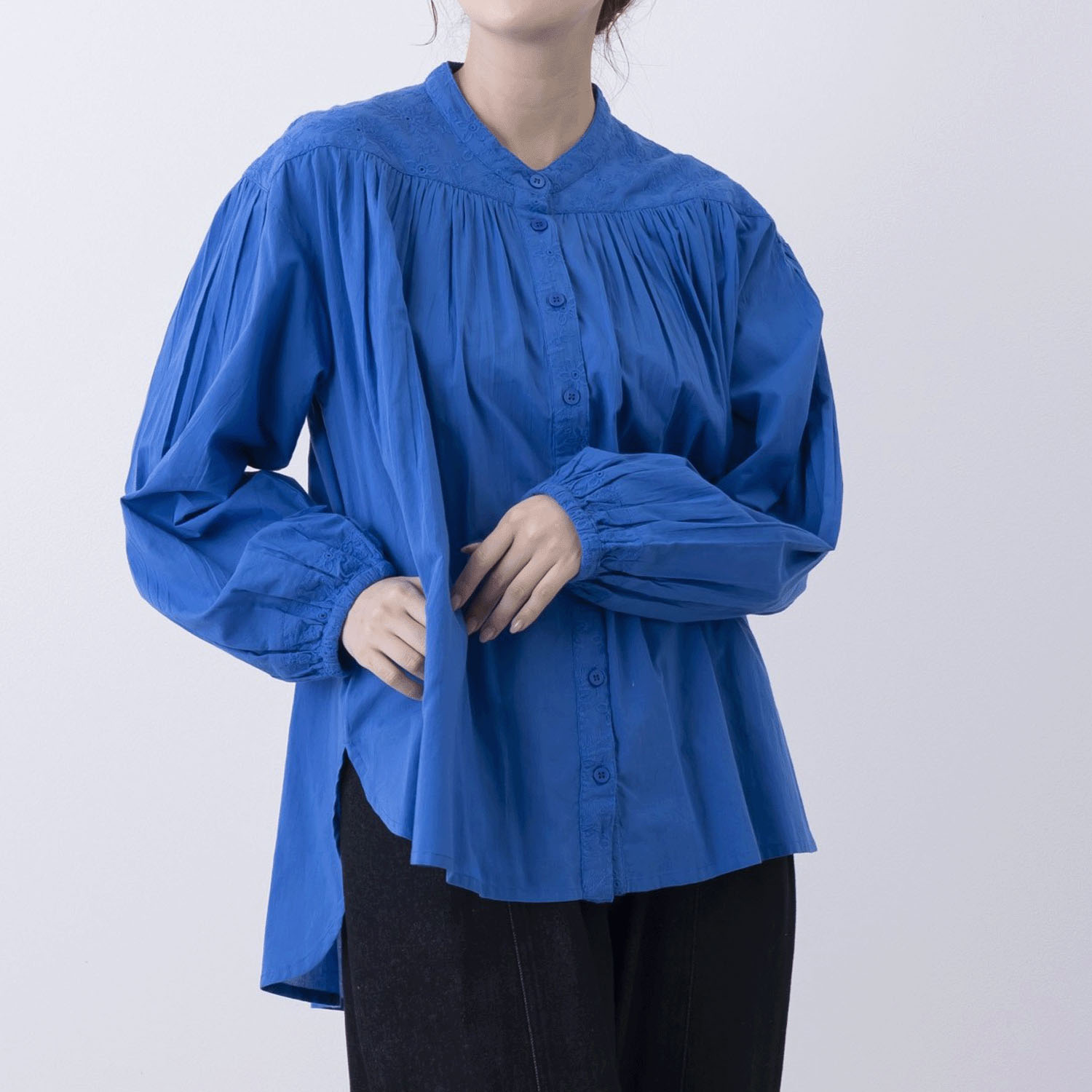 無地＆シフリー刺繍ブラウス - 画像15