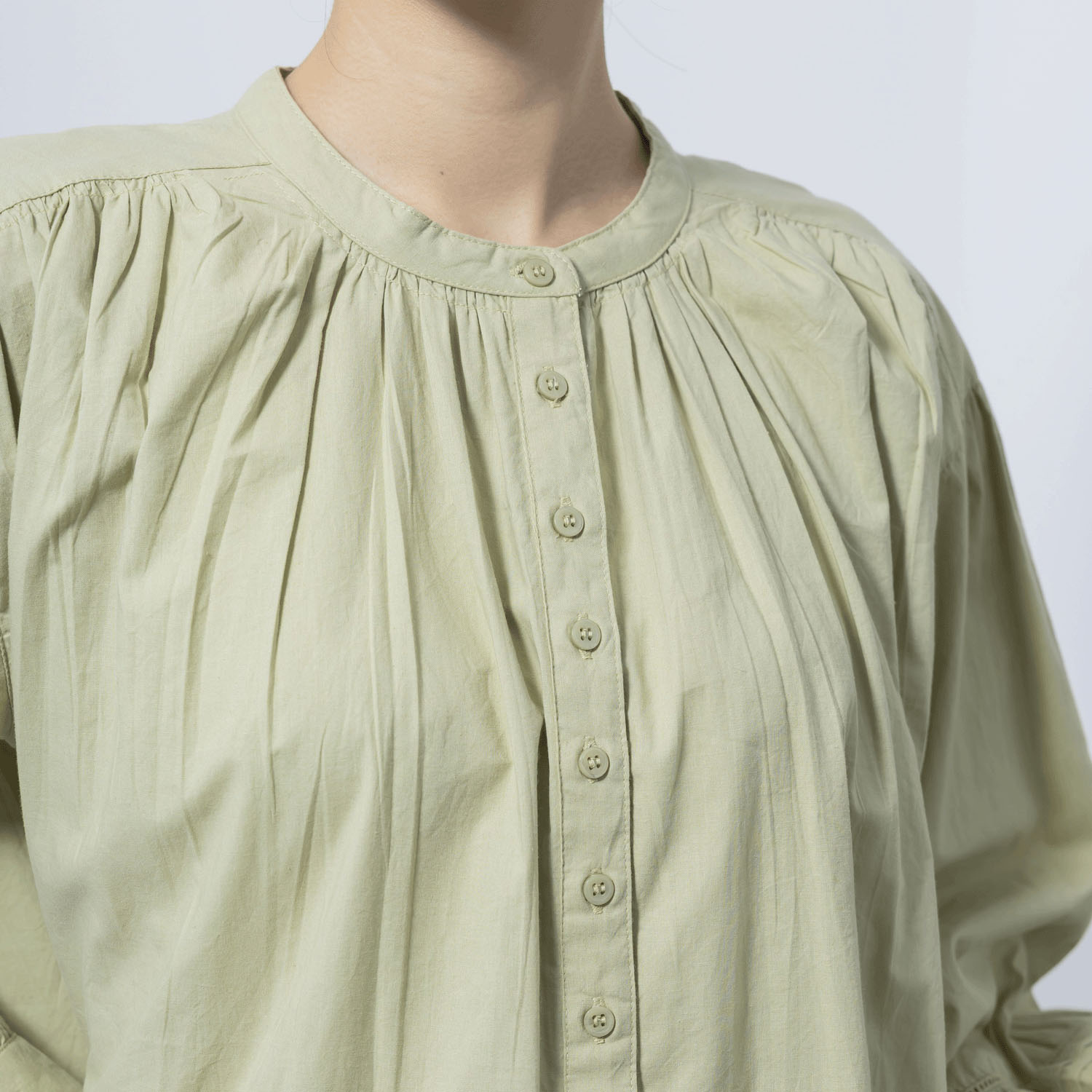 袖ウェーブピンタック前開きブラウス - 画像16