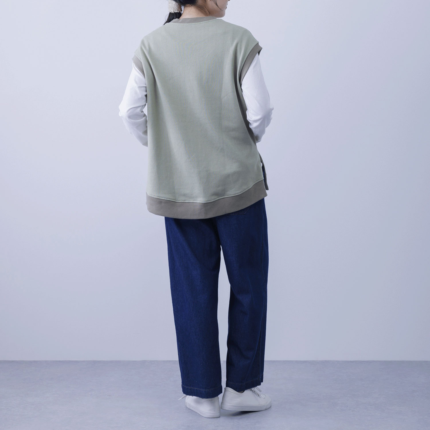 CVC裏毛ニットベスト - 画像21