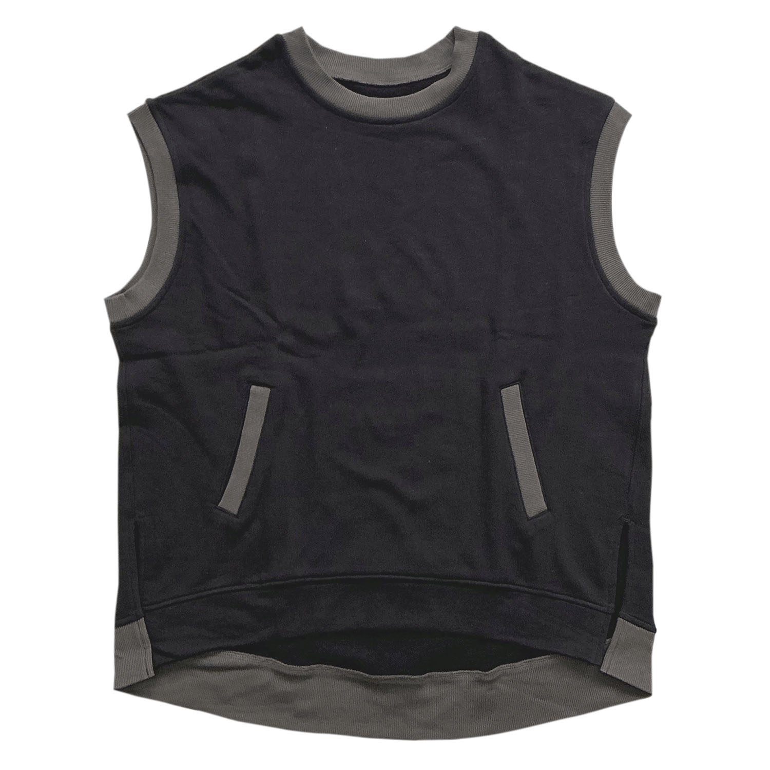 CVC裏毛ニットベスト - 画像6