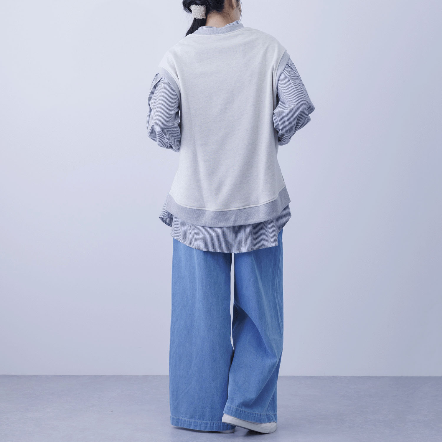 CVC裏毛ニットベスト - 画像9