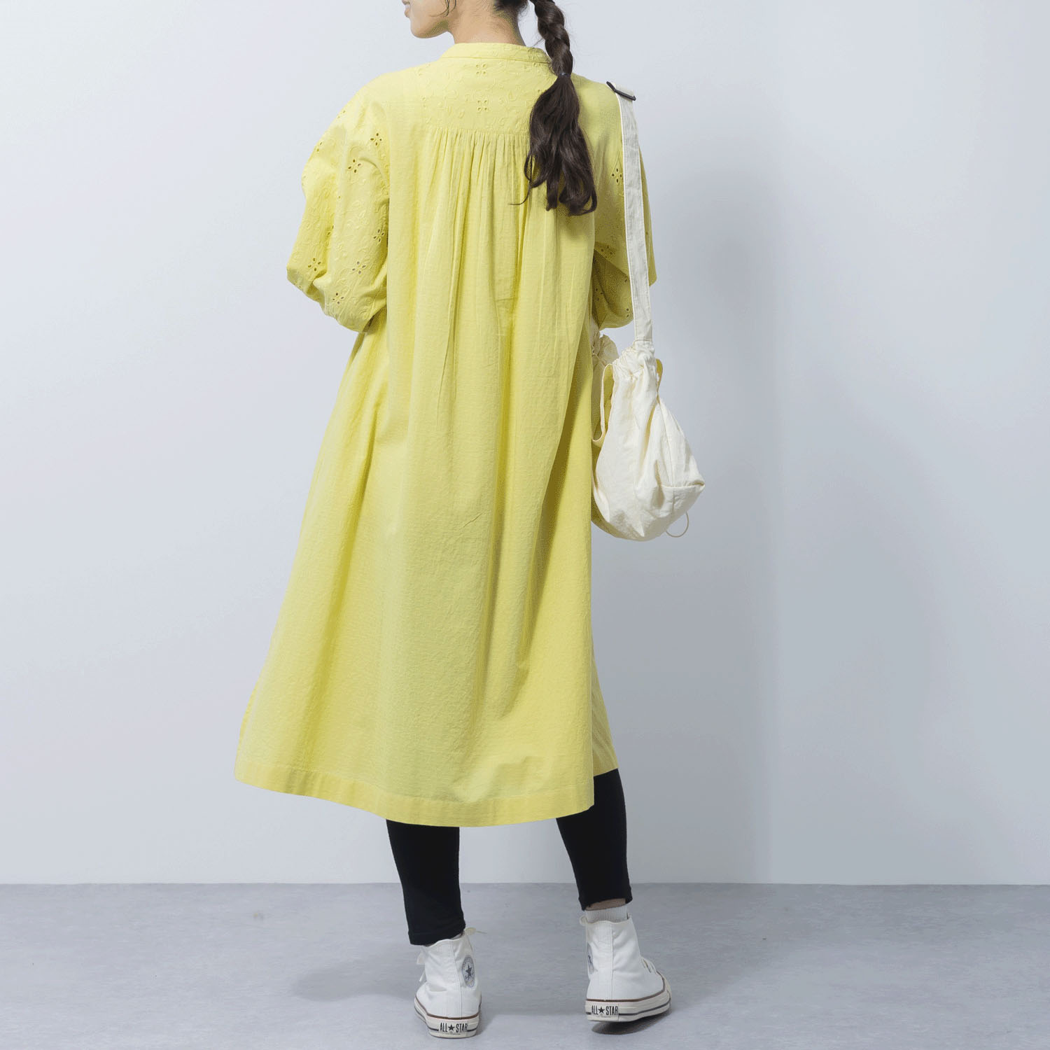 ヨーク＆袖刺繍ワンピース - 画像9