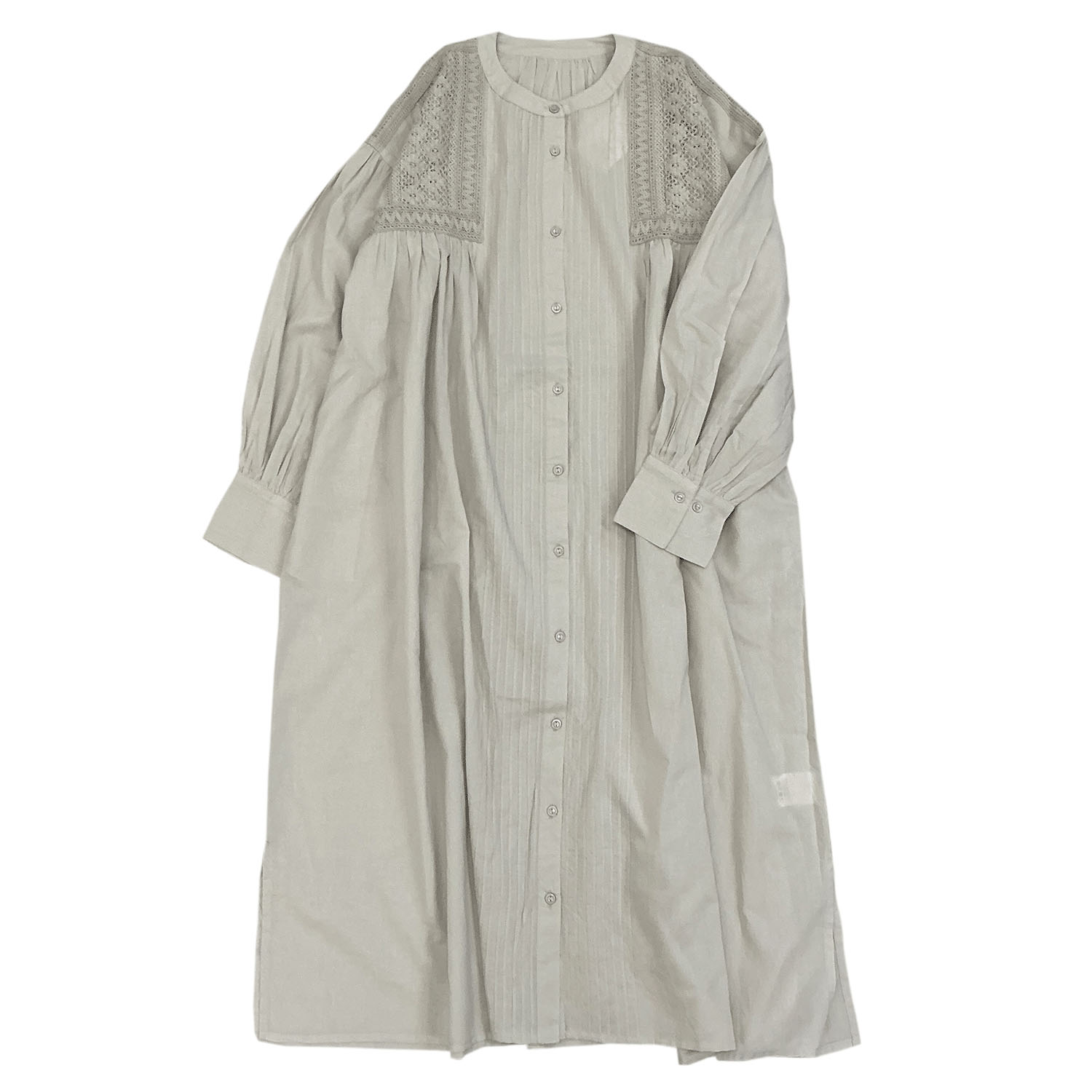 ピンタック＆レース前開きワンピ―ス - 画像11