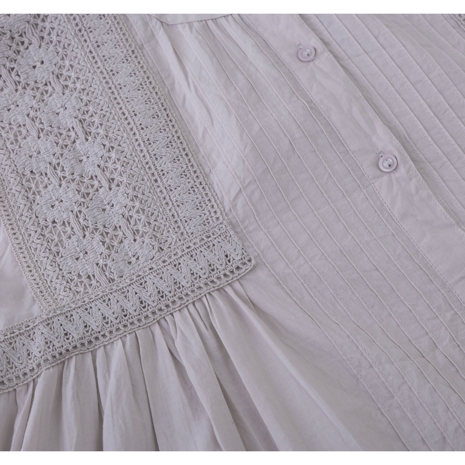 ピンタック＆レース前開きワンピ―ス - 画像10