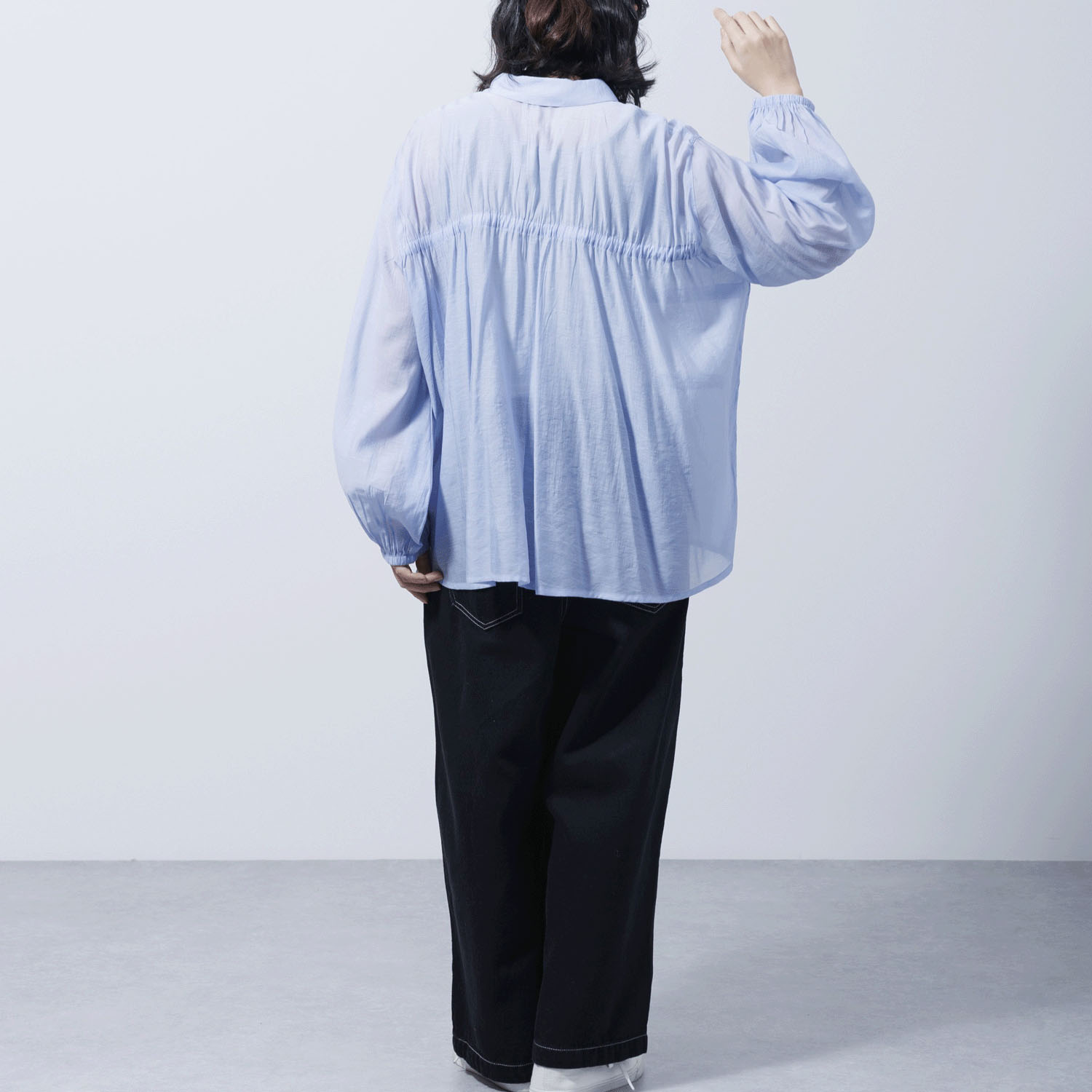 ドロストリボンシャツブラウス - 画像14