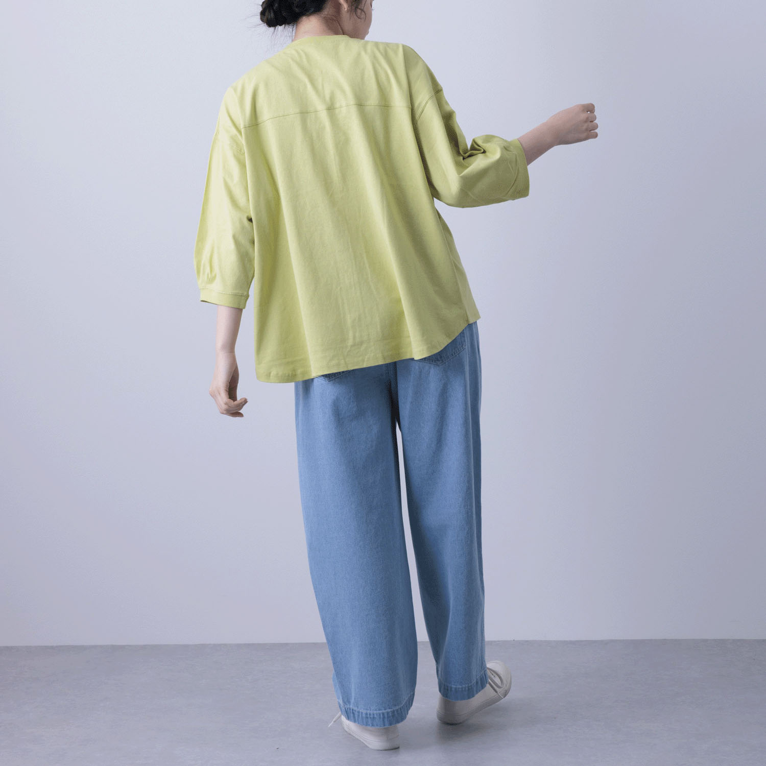 無地天竺パールドット釦カーディガン - 画像14