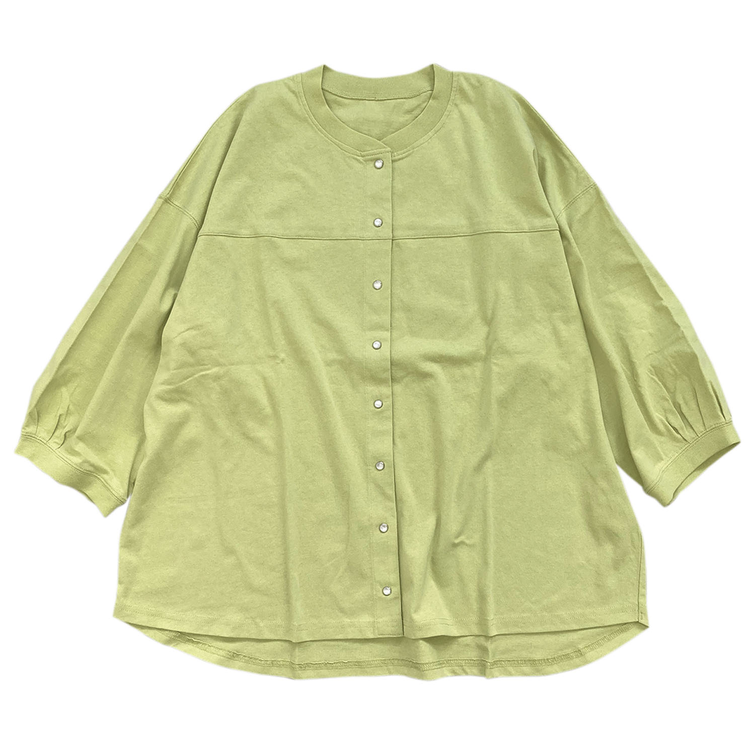 無地天竺パールドット釦カーディガン - 画像17