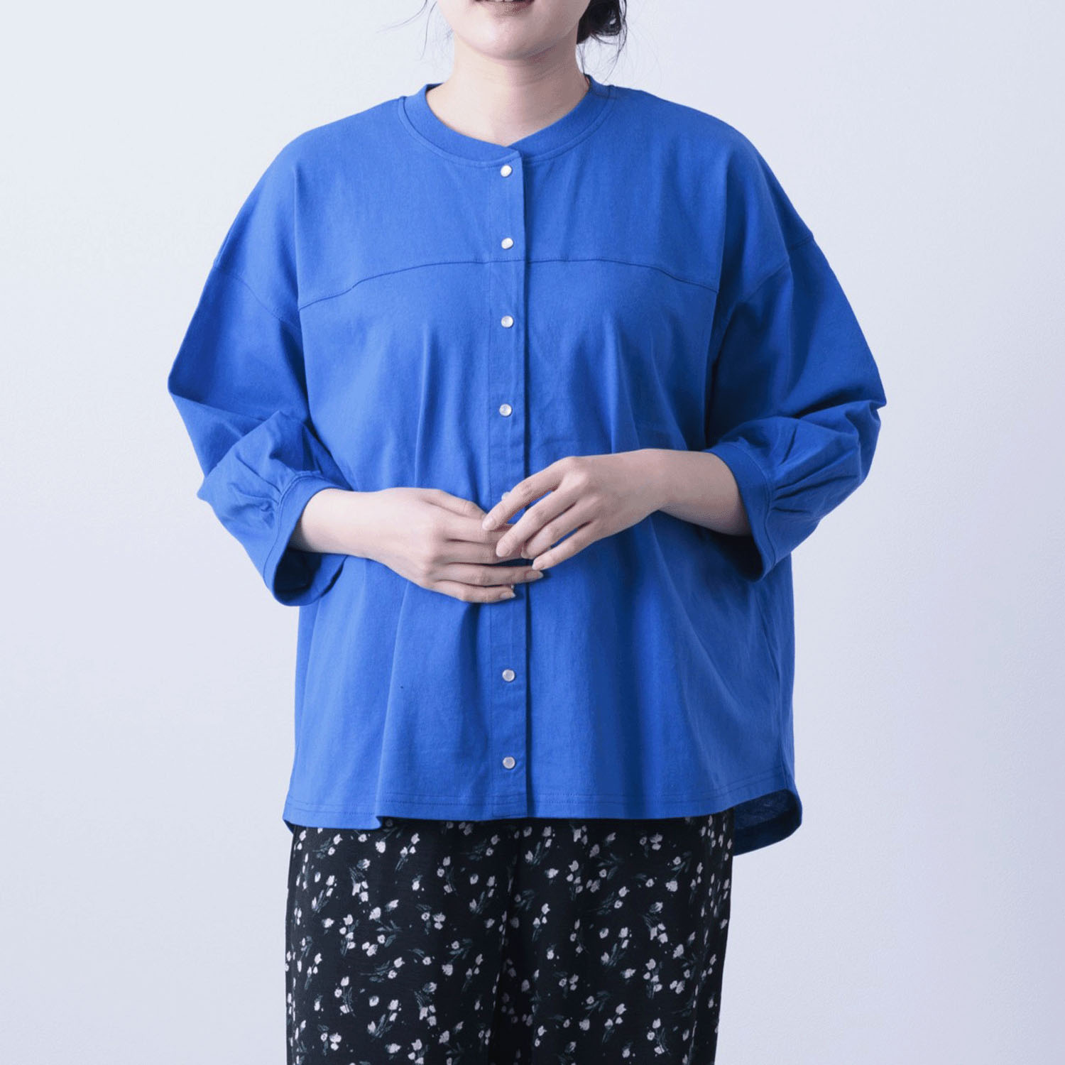 無地天竺パールドット釦カーディガン - 画像19