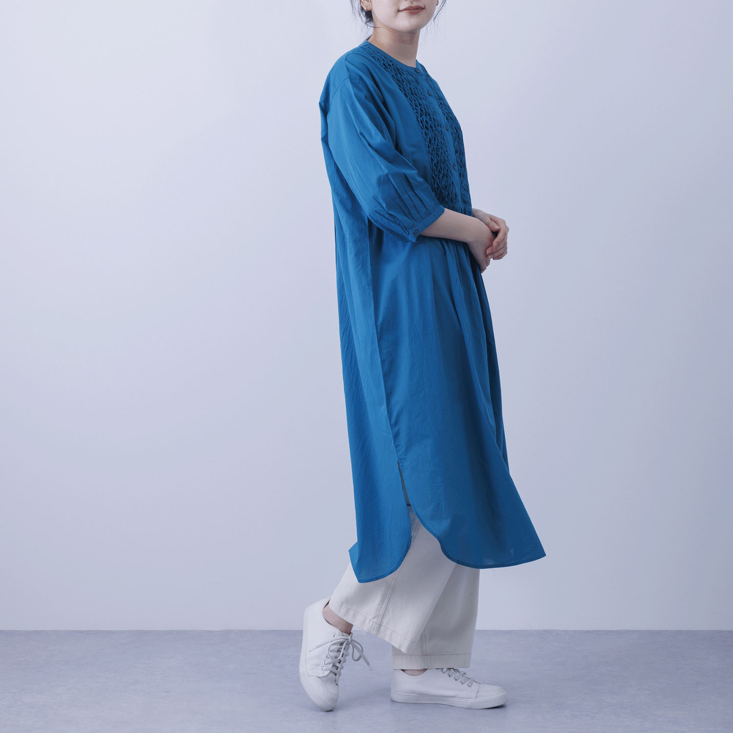 ブザムスモッキング前開きワンピース - 画像15