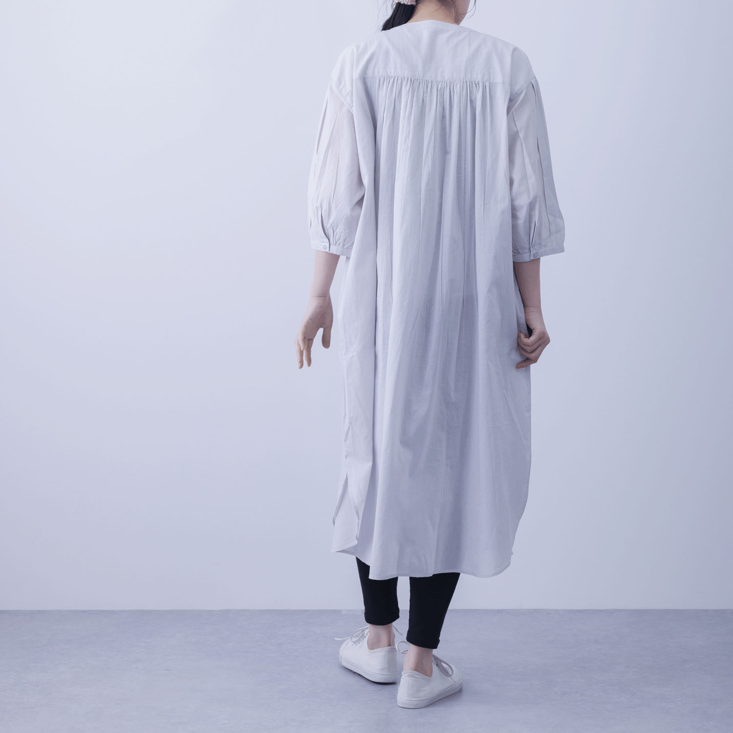 ブザムスモッキング前開きワンピース - 画像4