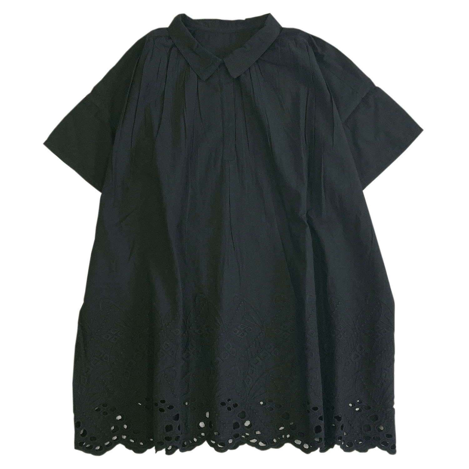 裾シフリーシャツカラーチュニックブラウス - 画像7