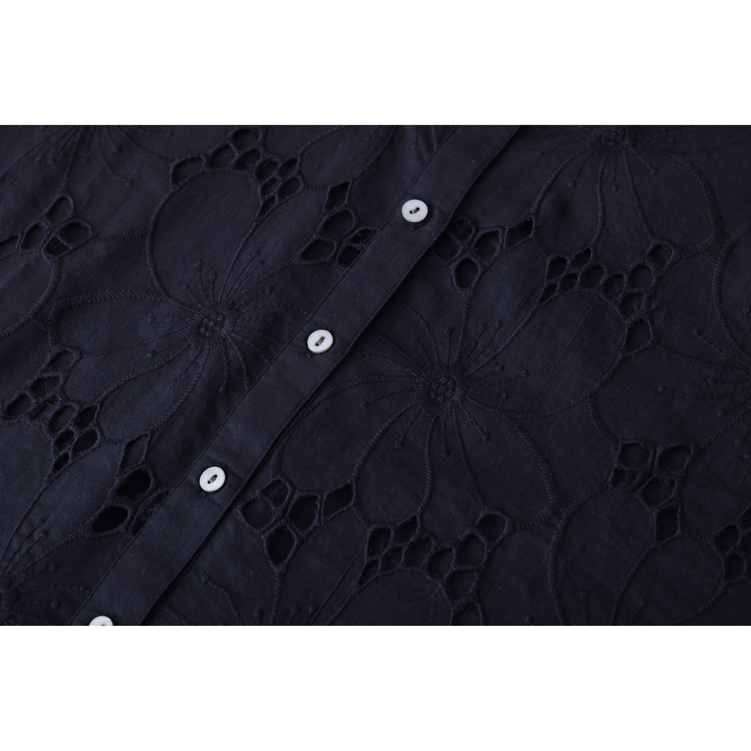 シフリー刺繍×無地シャツブラウス - 画像12