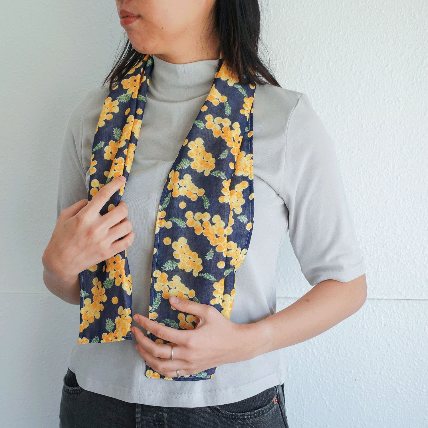 ウォーキングガーゼ UV加工 ミモザ - 画像7