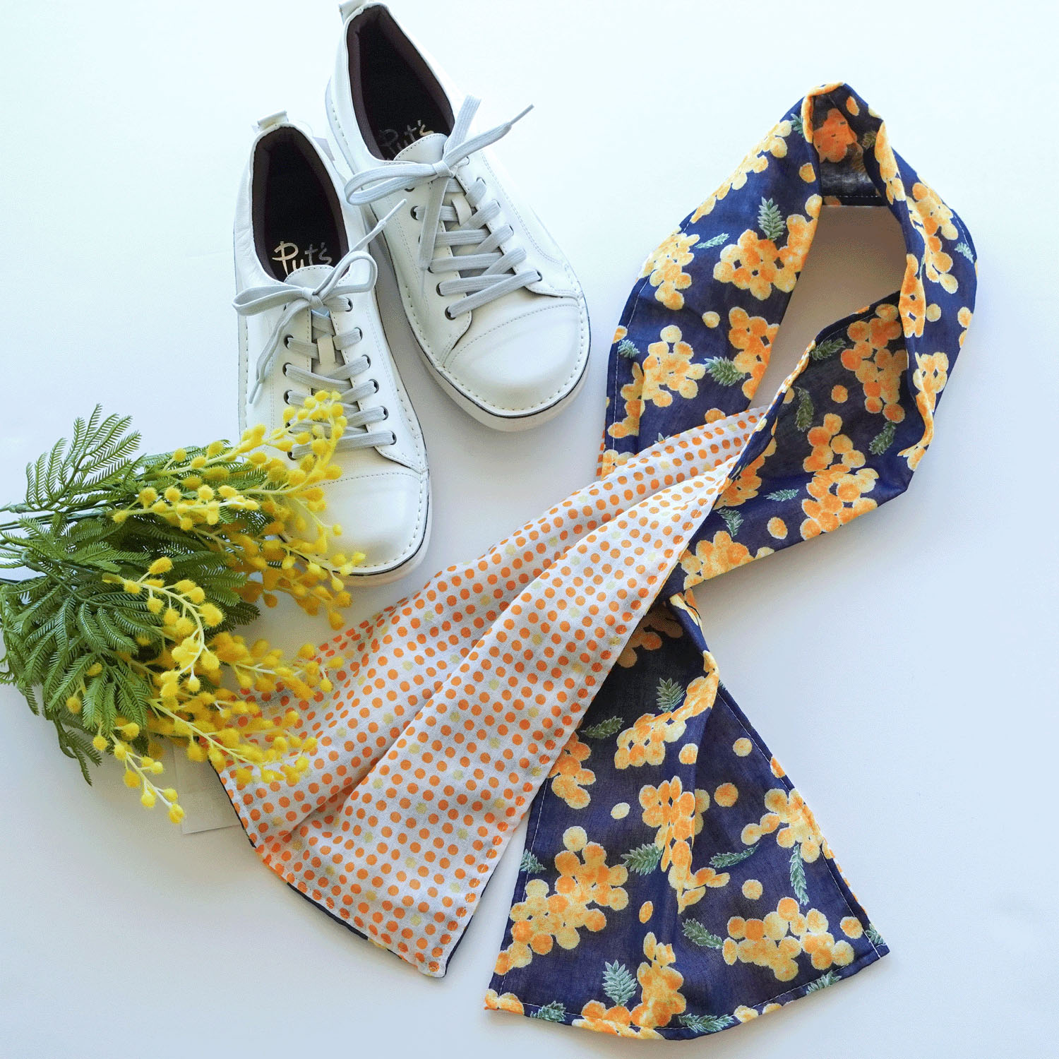 ウォーキングガーゼ UV加工 ミモザ