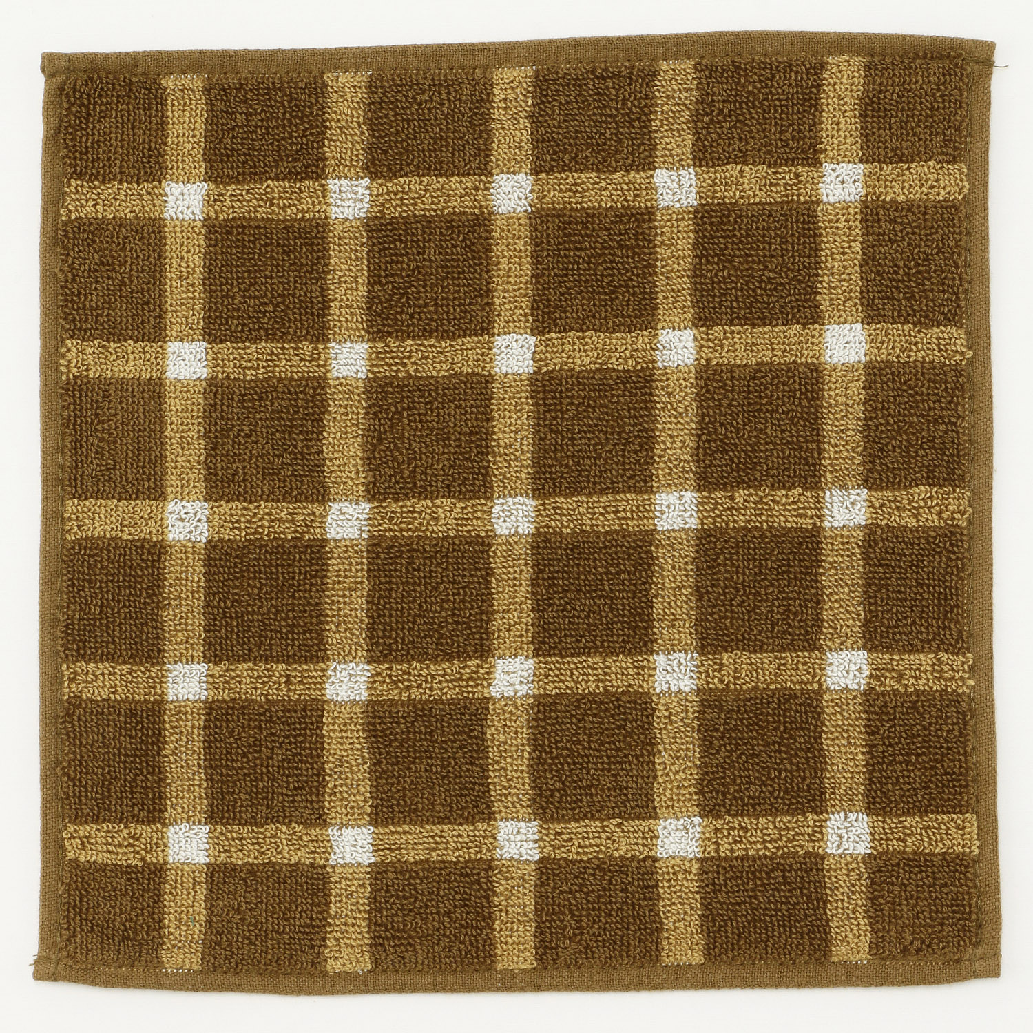 紳士ジャガードタオル23cmハンカチ - 画像1