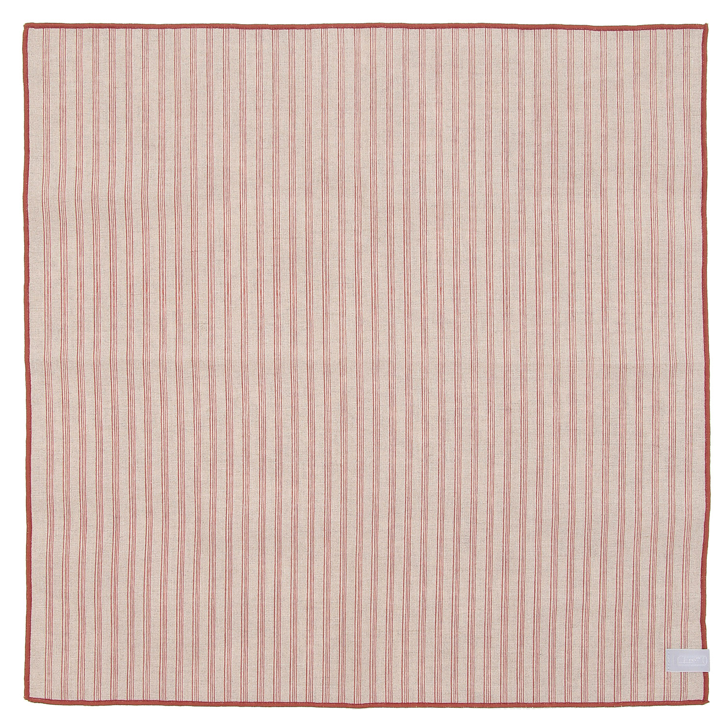 リネンピンストライプハンカチwithギフトBOX - 画像3