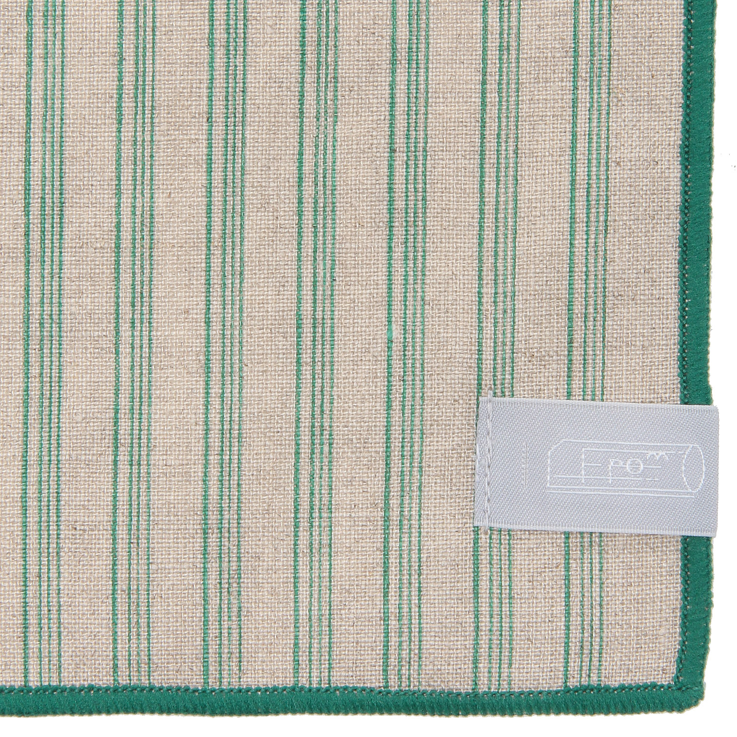 リネンピンストライプハンカチwithギフトBOX - 画像5