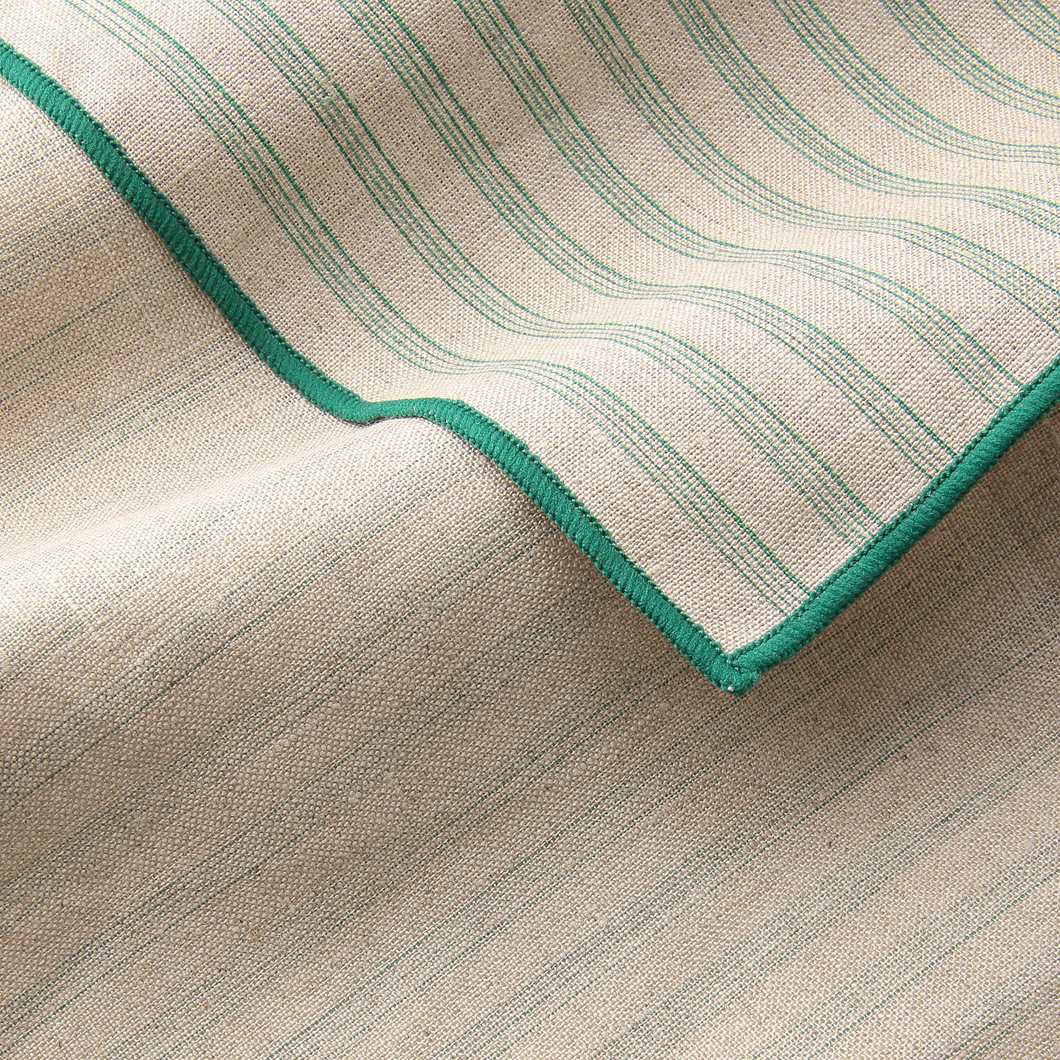 リネンピンストライプハンカチwithギフトBOX - 画像6