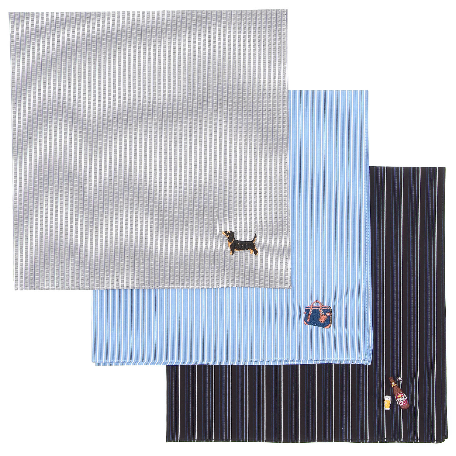 オトナ男子 先染めハンカチ