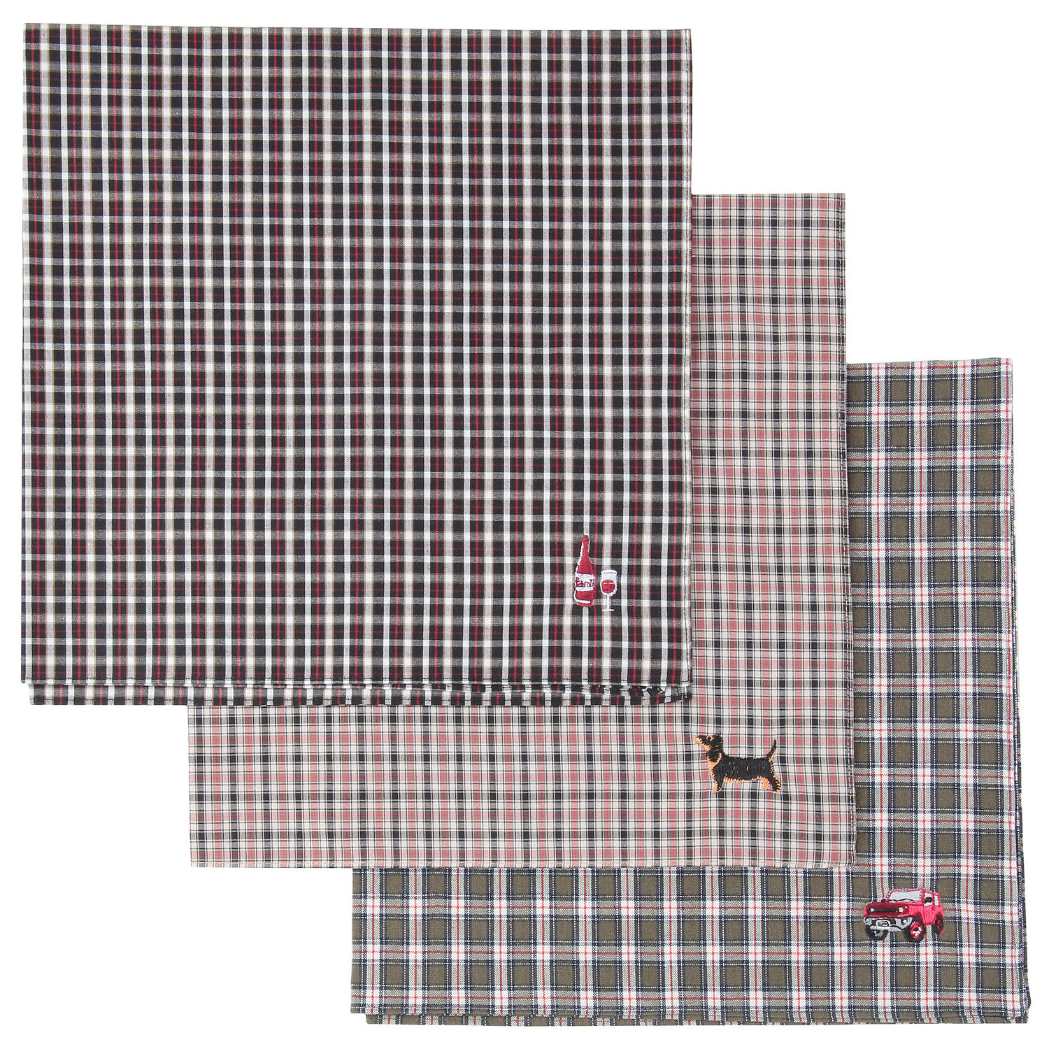 オトナ男子 先染めハンカチ - 画像2