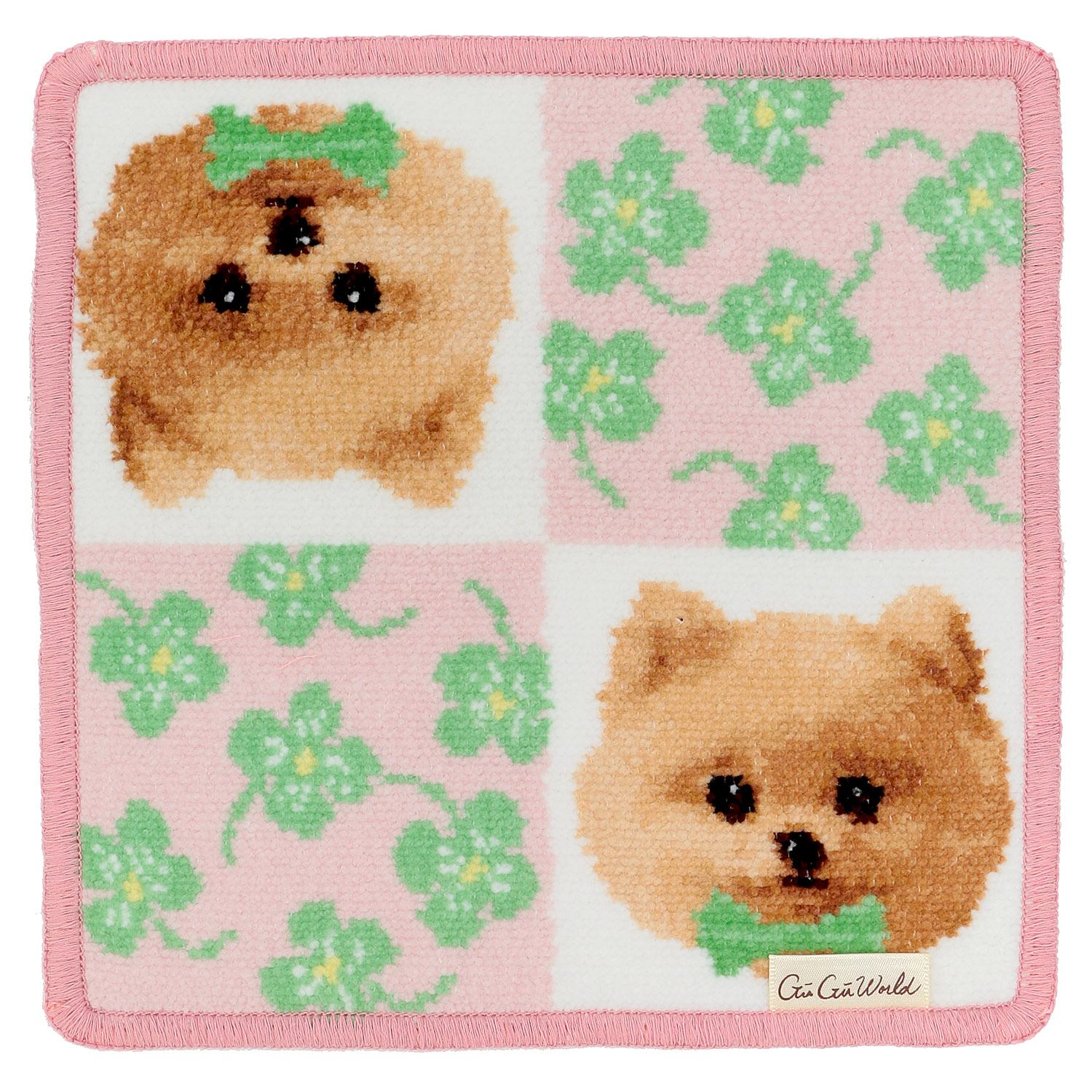 GUGUWorld 婦人シェニール織 ミニハンカチ - 画像2