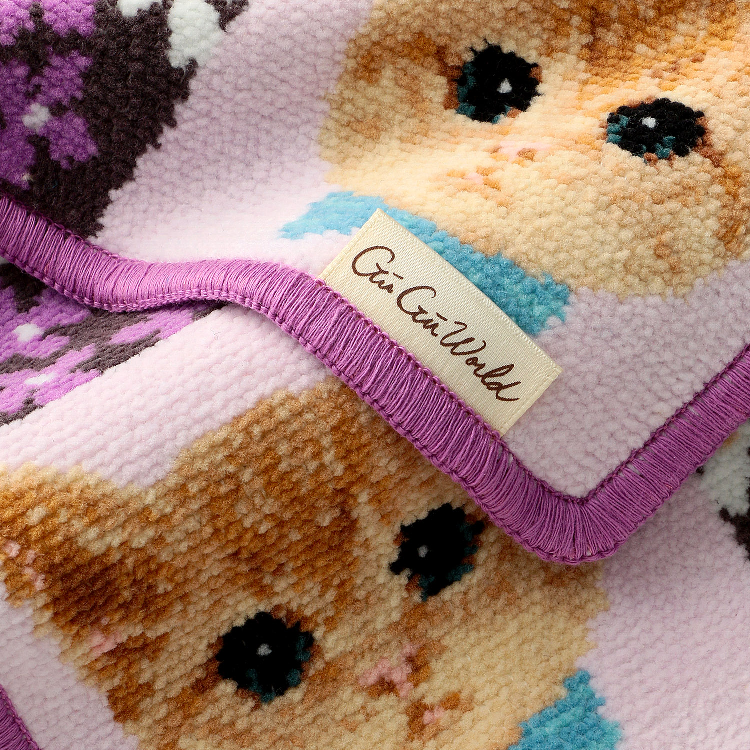 GUGUWorld 婦人シェニール織 ミニハンカチ - 画像4