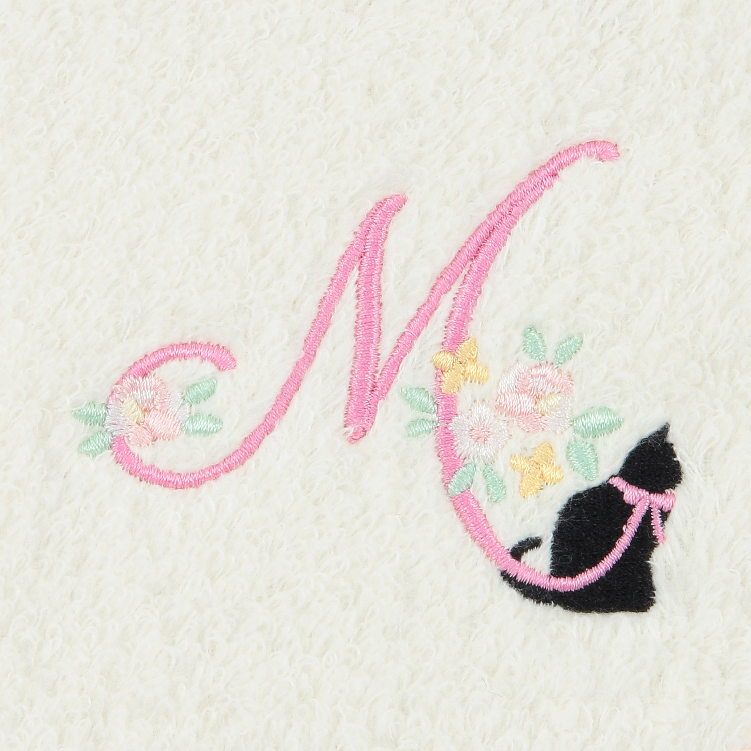 ふわふわ無撚糸ハンカチ猫とイニシャル - 画像10