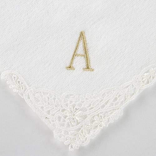 婦人 今治イニシャルタオルハンカチ - 画像3