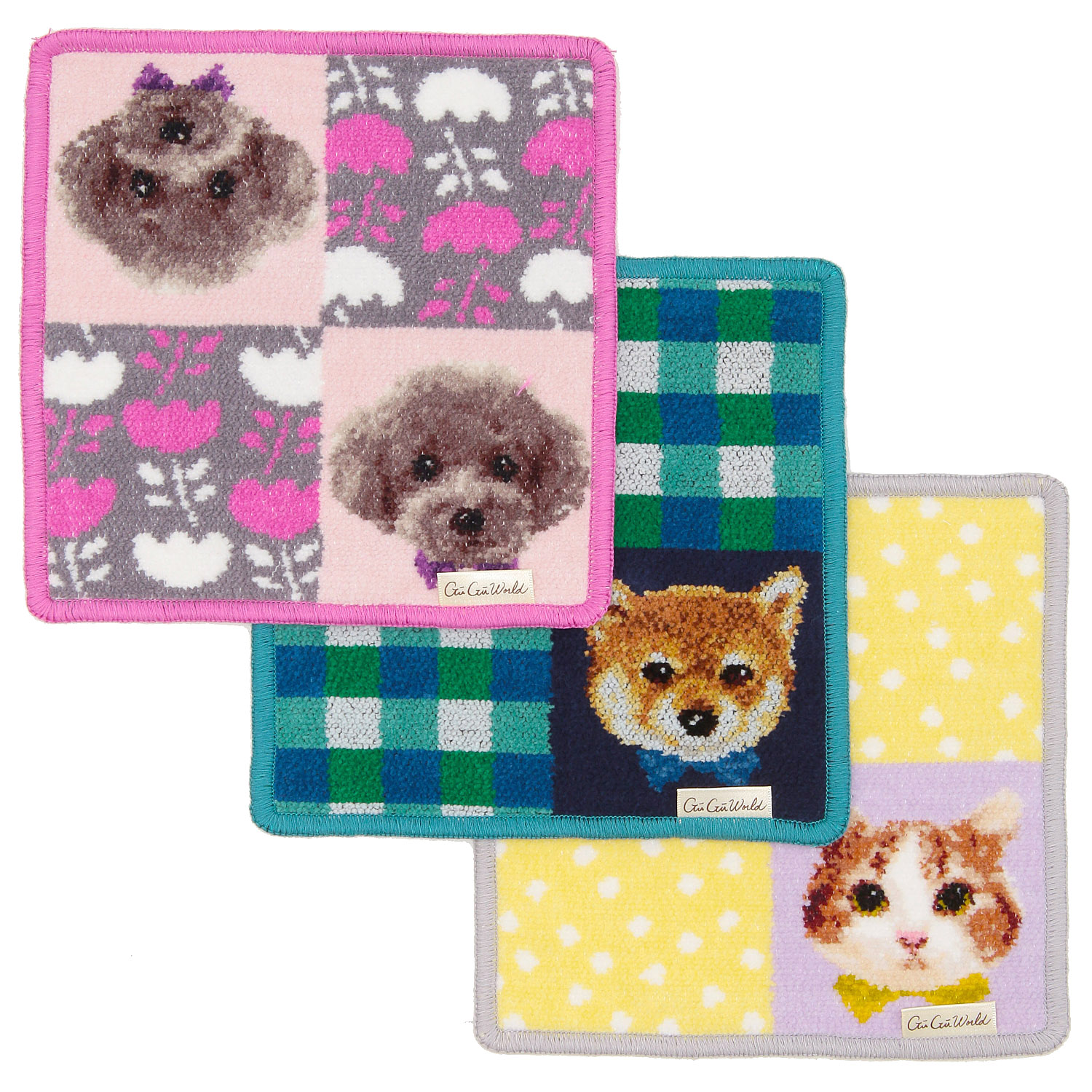 GUGUWorld 婦人シュニール織タオルハンカチ - 画像1