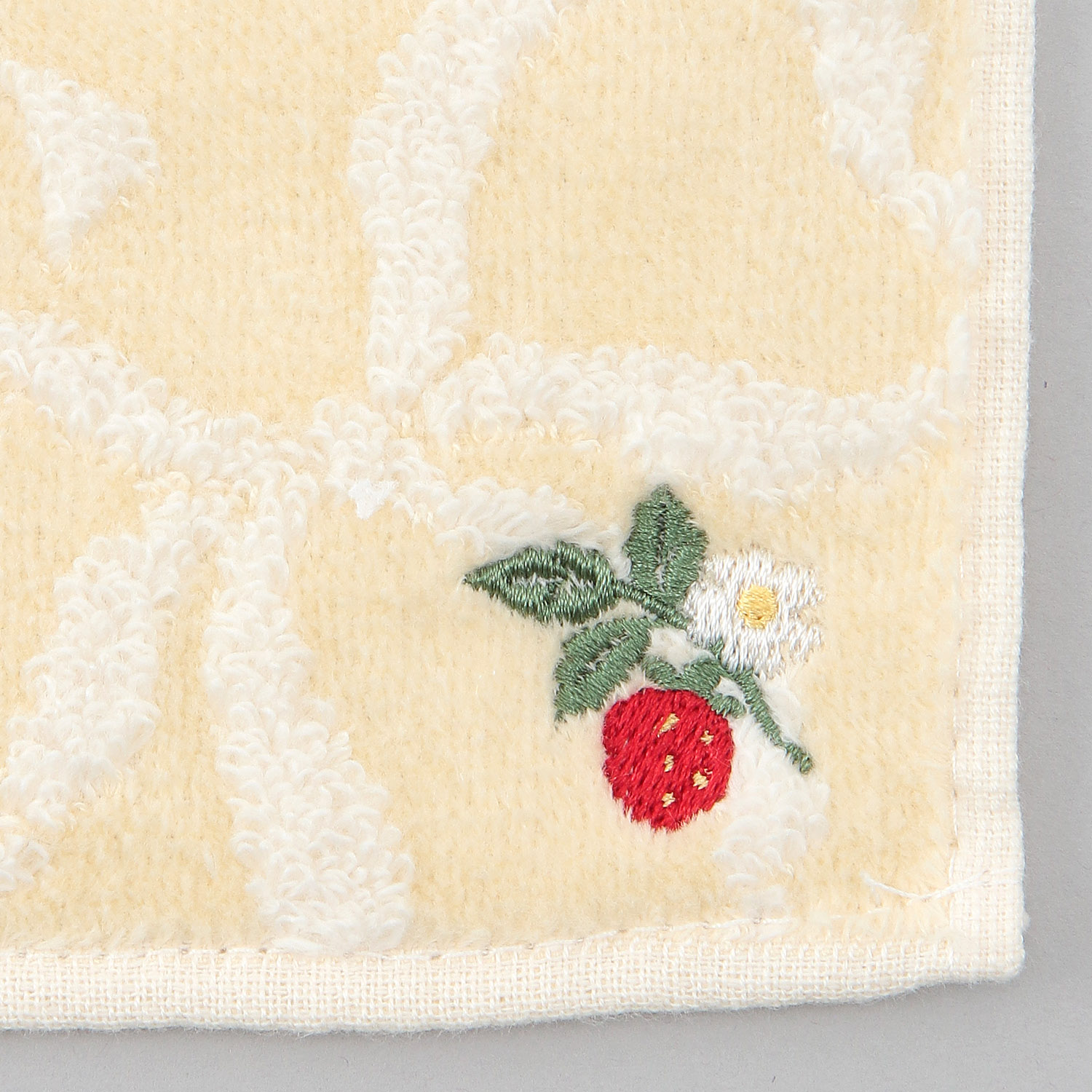 無撚糸ミニタオルハンカチ リボン - 画像3