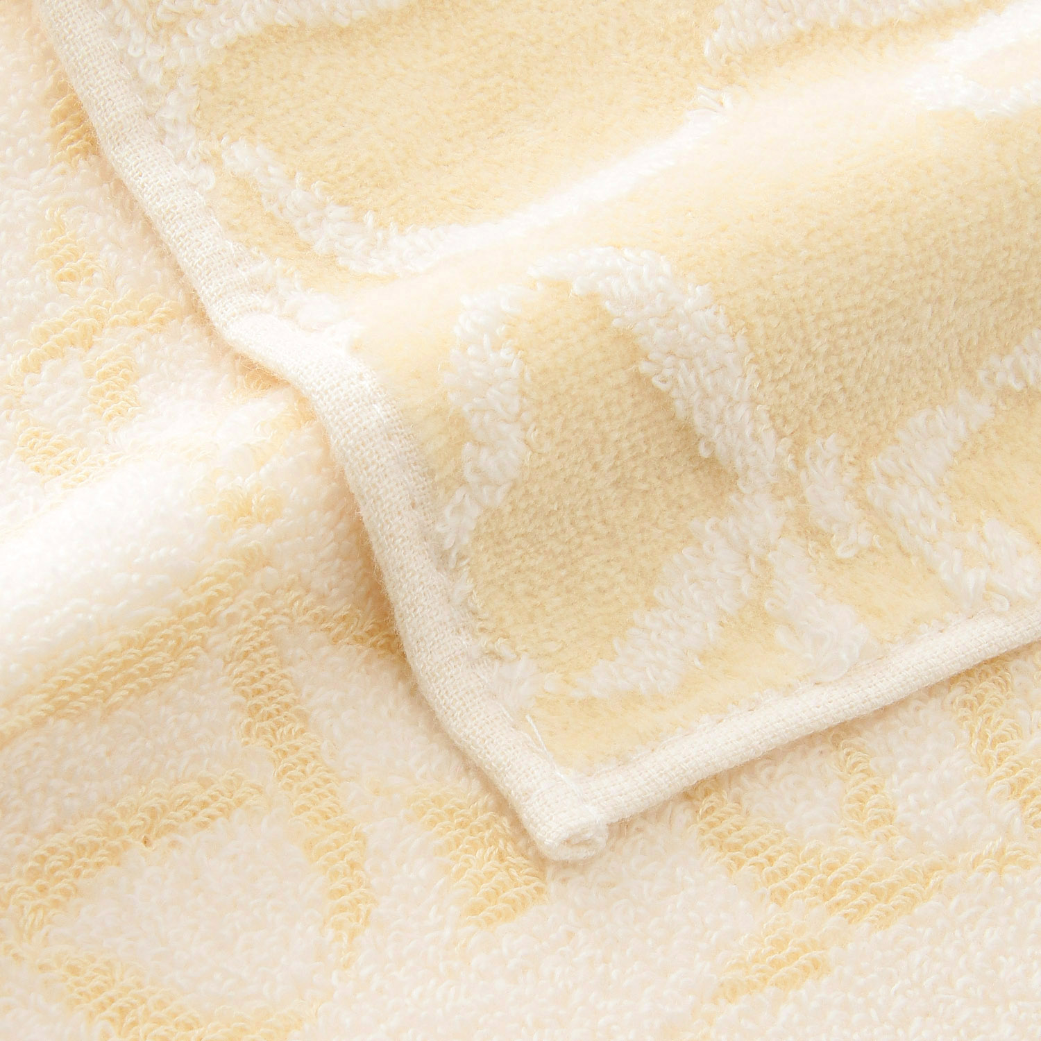 無撚糸ミニタオルハンカチ リボン - 画像4