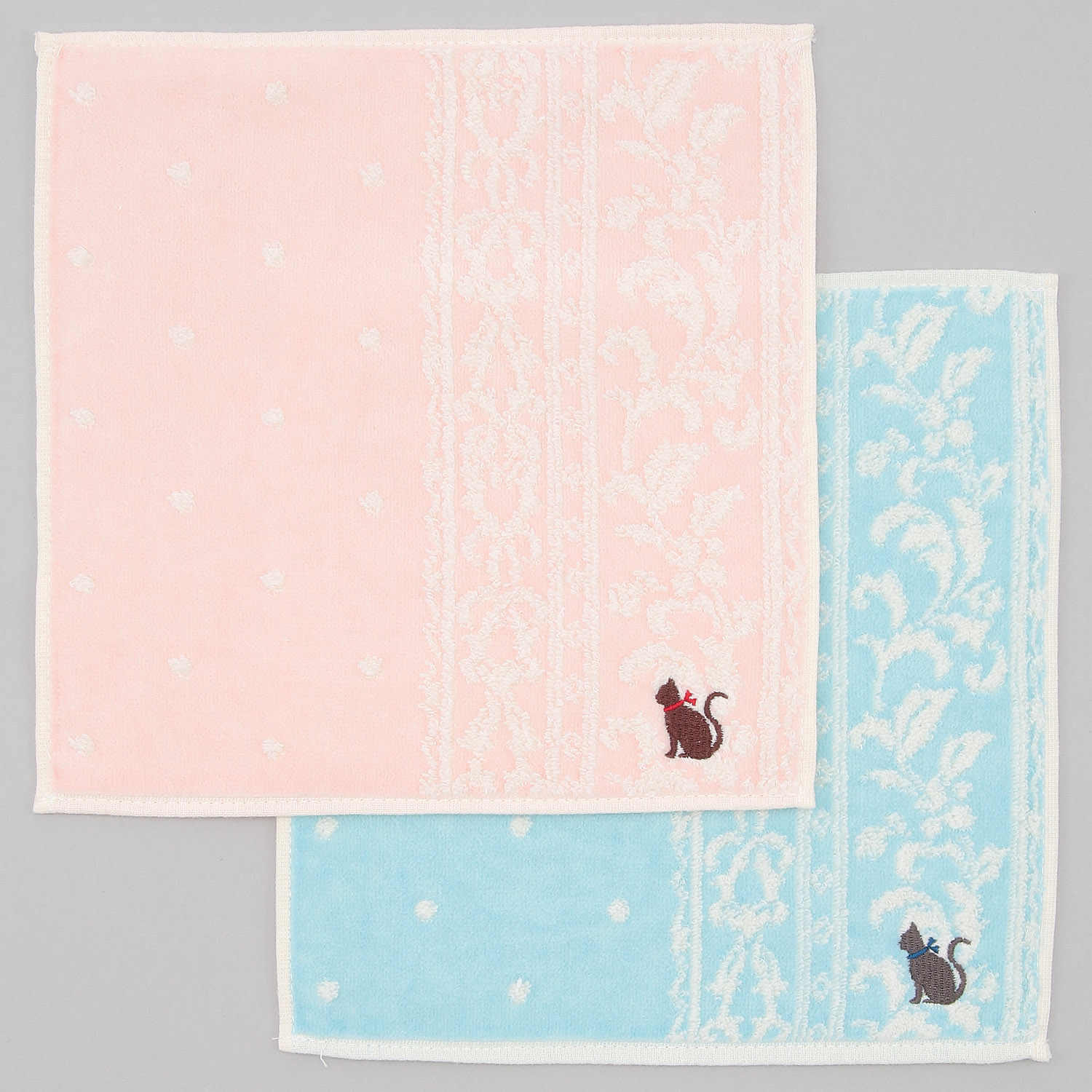 無撚糸ミニタオルハンカチ レイユール - 画像1