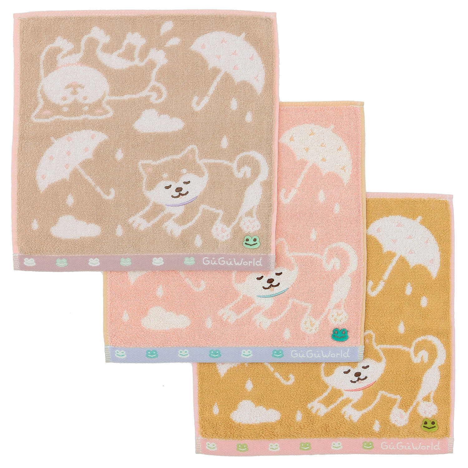 GuGuWorld タオルハンカチ 柴犬 - 画像1