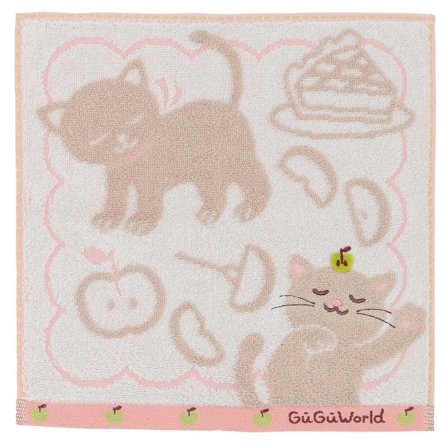 GuGuWorld タオルハンカチ 猫 - 画像2