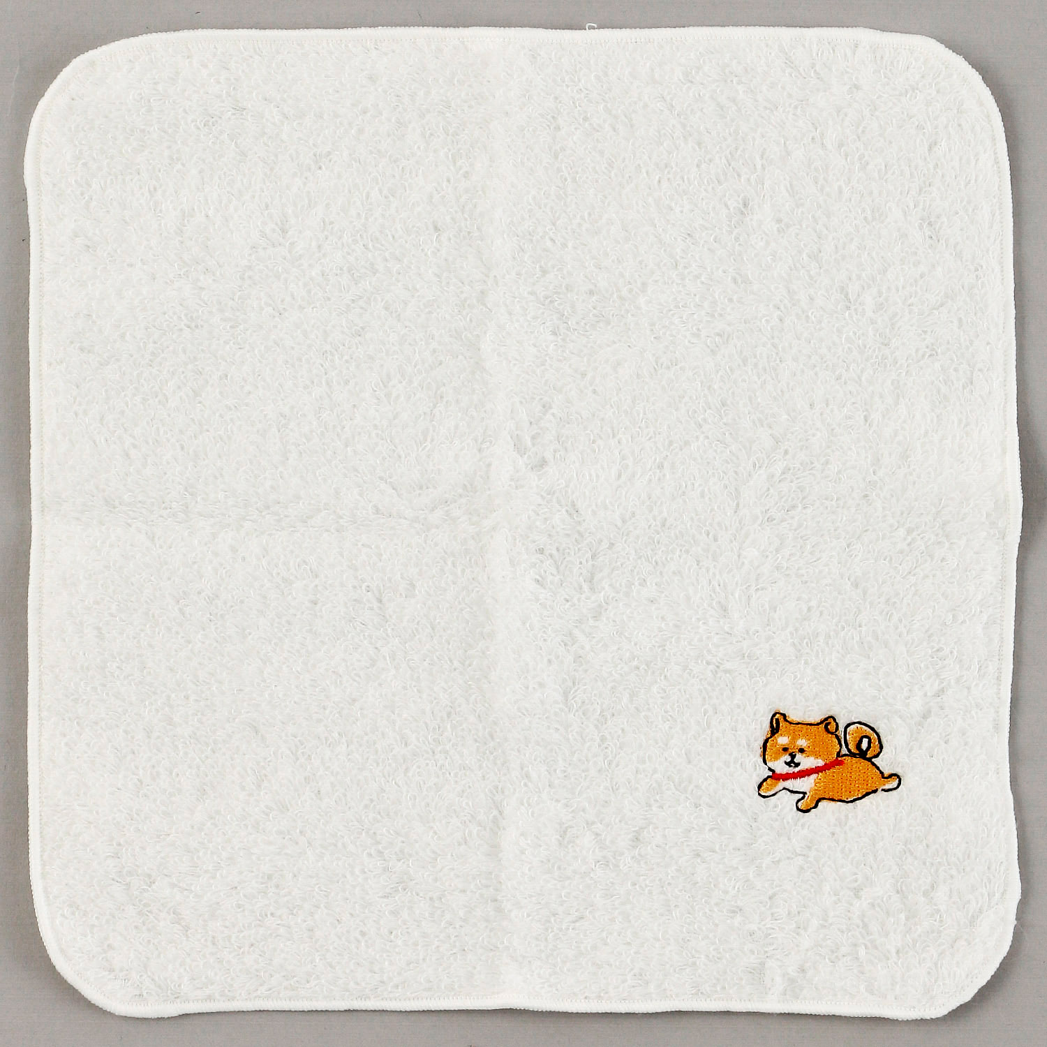 ふわふわパイルハンカチ ゆるふわしば犬 - 画像2