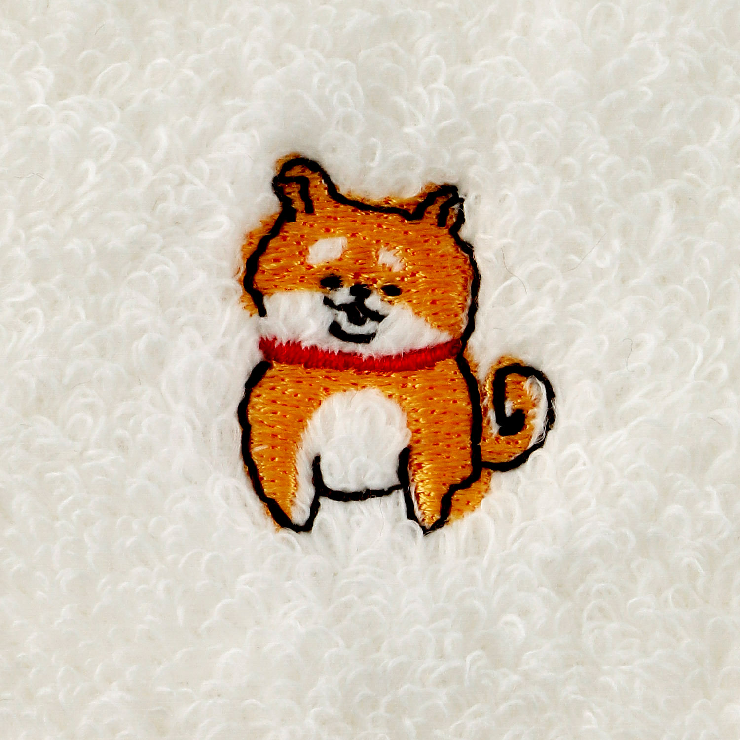 ふわふわパイルハンカチ ゆるふわしば犬 - 画像10