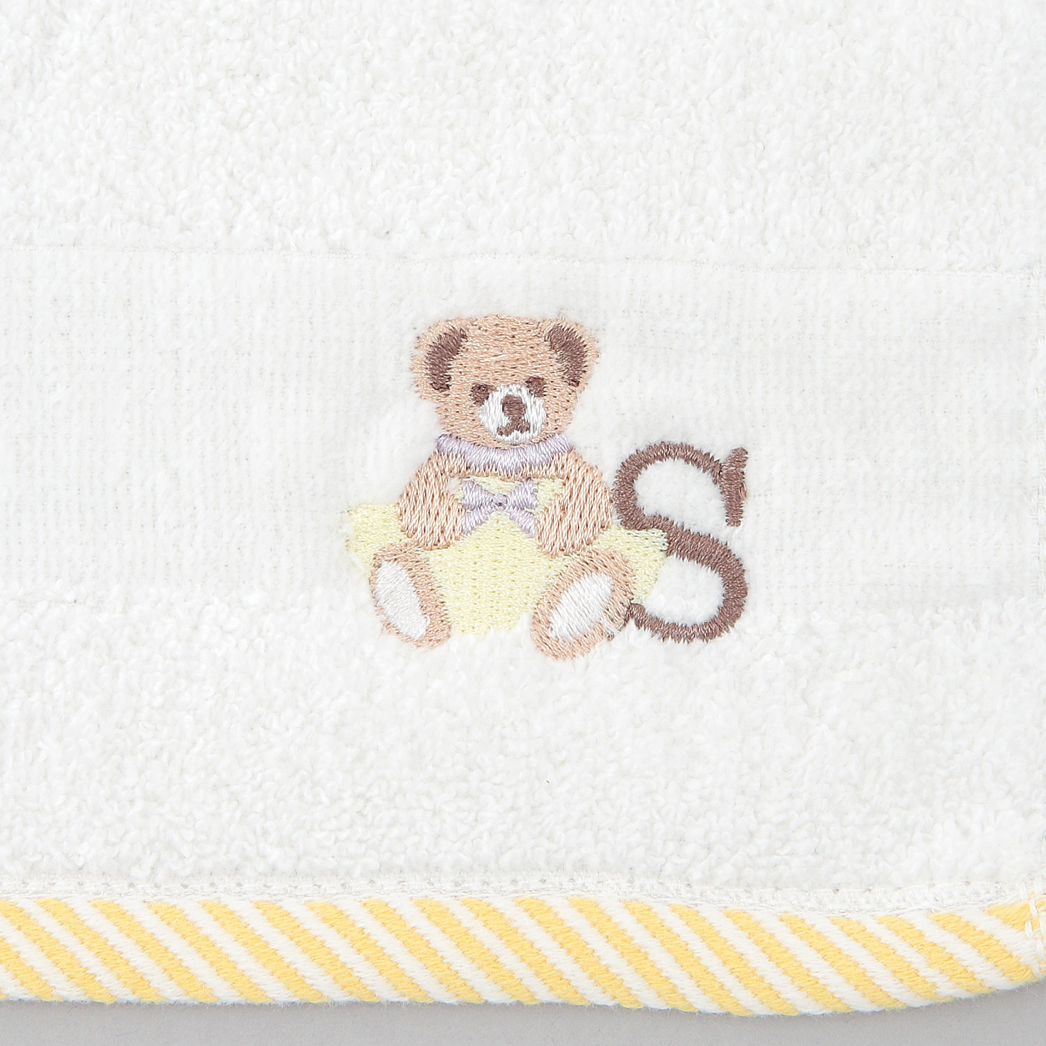 イニシャル刺繍タオルハンカチ クマ - 画像12